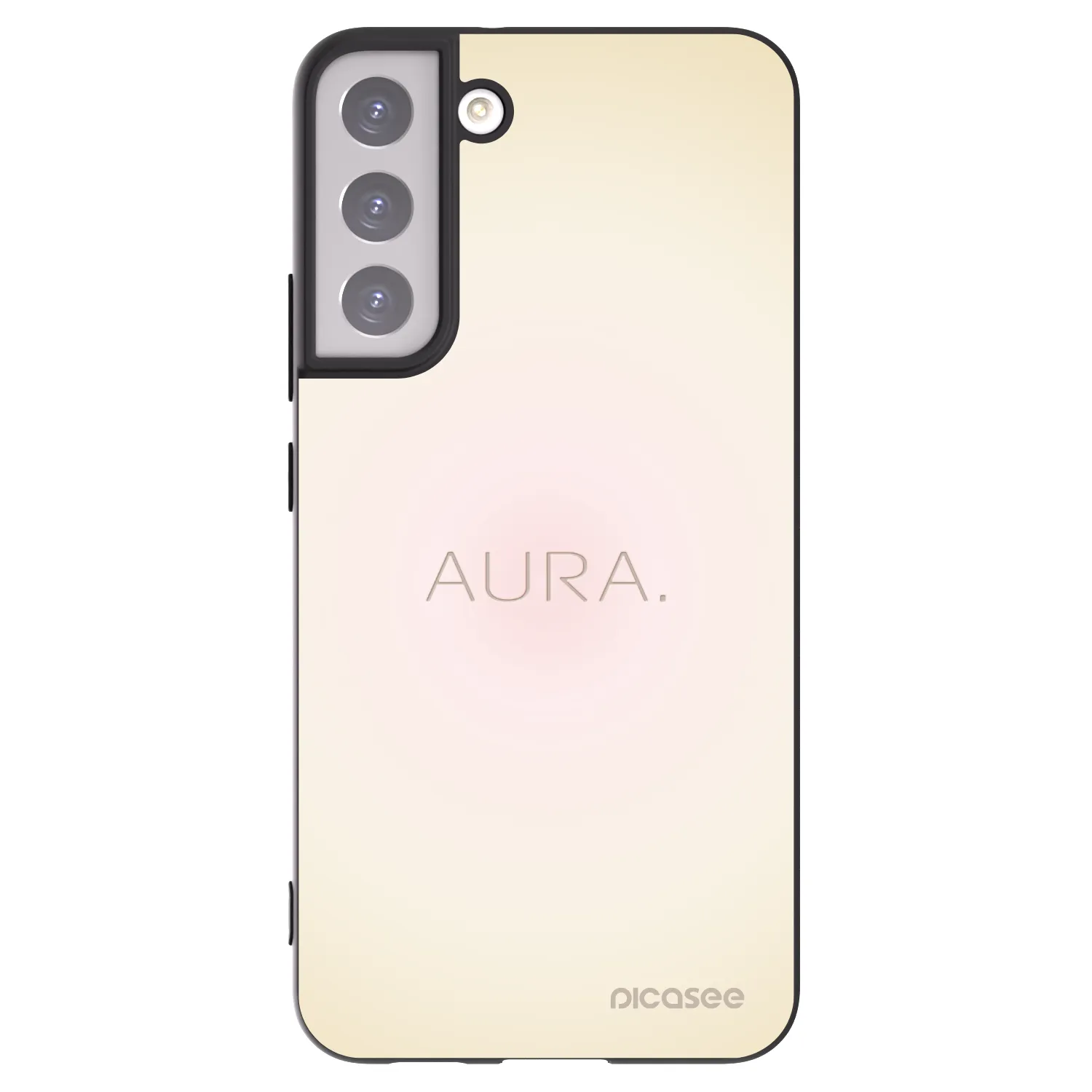 Picasee silikonowe czarne etui na Samsung Galaxy S22+ 5G - Aura