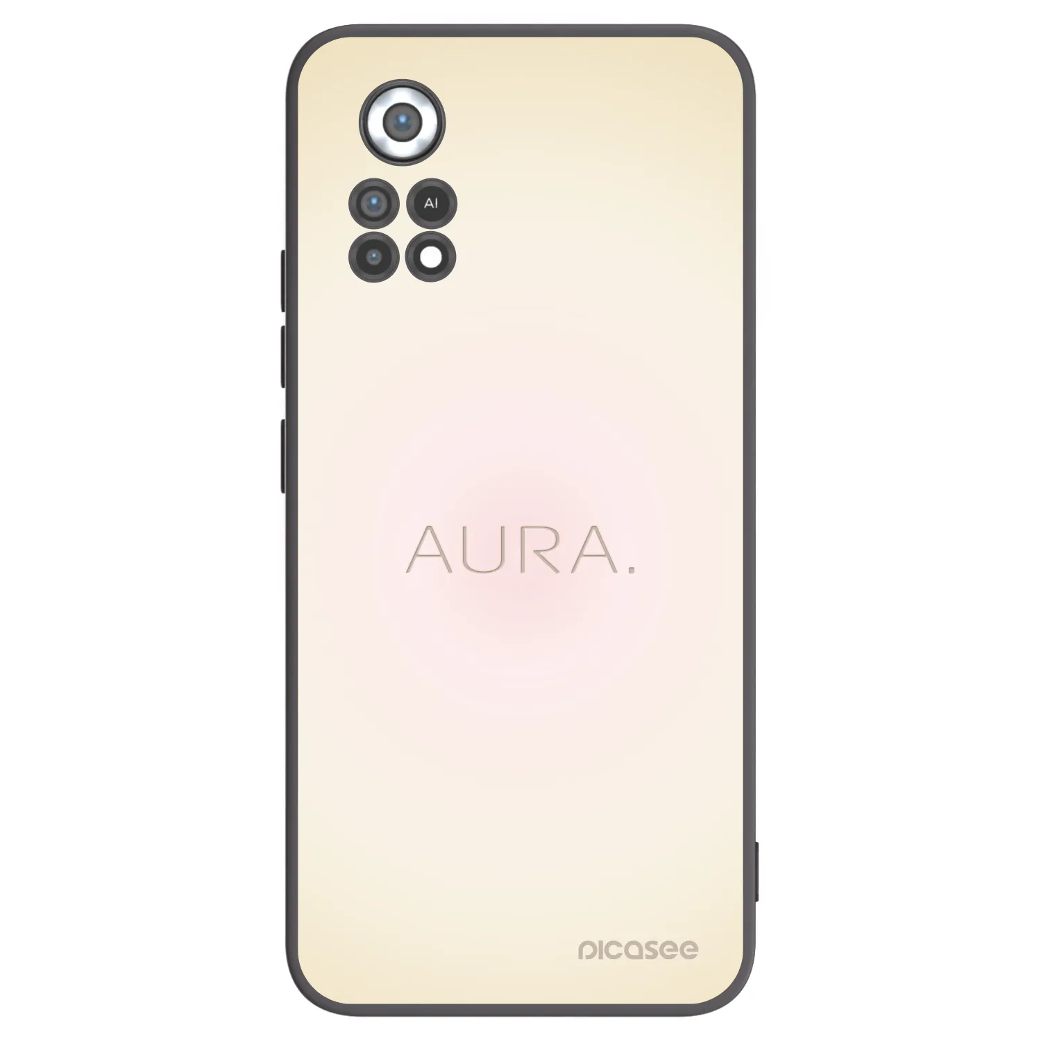 Picasee silikonowe czarne etui na Xiaomi Poco X4 Pro 5G - Aura