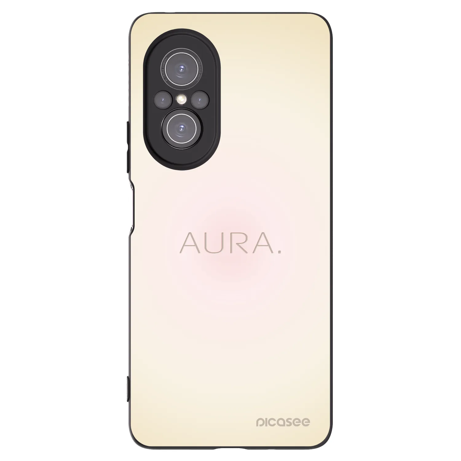 Picasee silikonowe czarne etui na Huawei Nova 9 SE - Aura