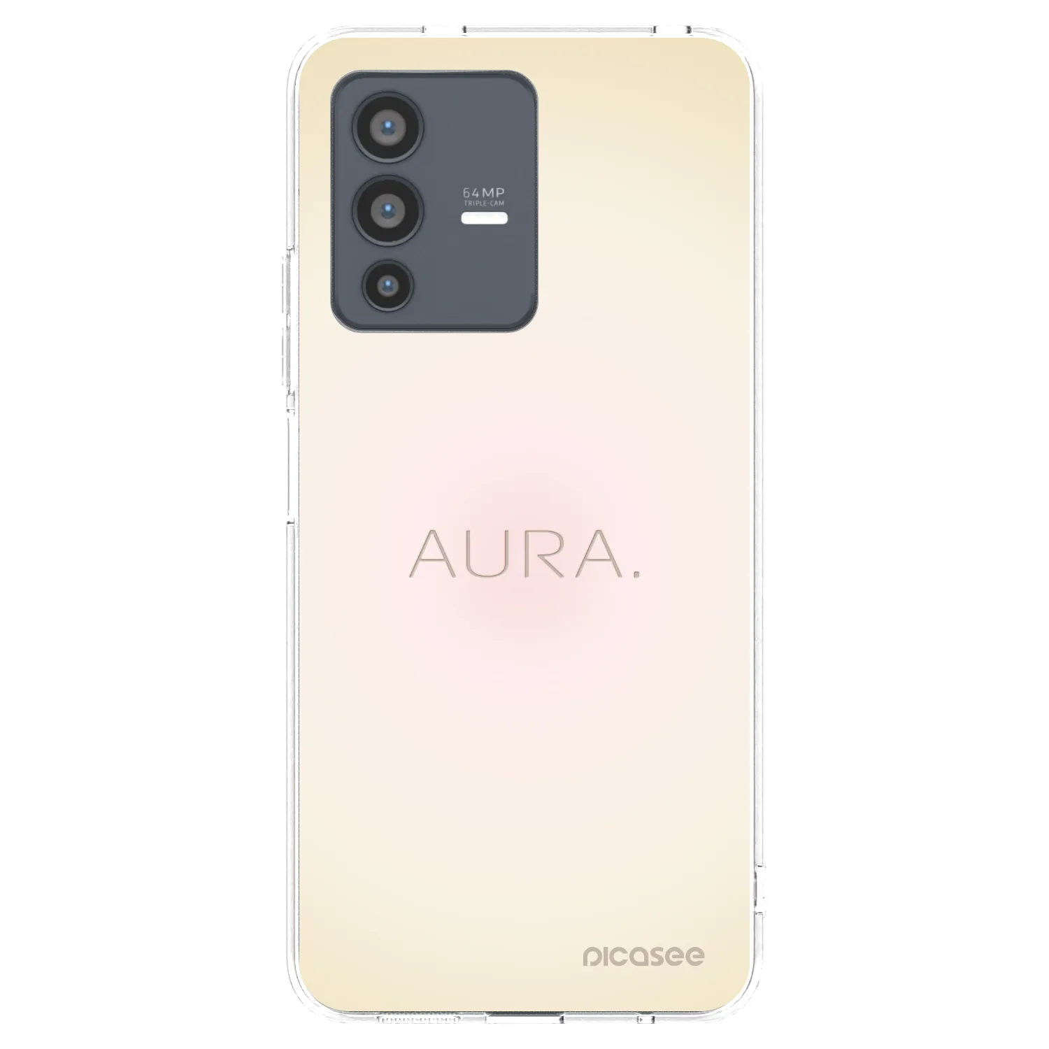 Picasee silikonowe przeźroczyste etui na Vivo V23 5G - Aura