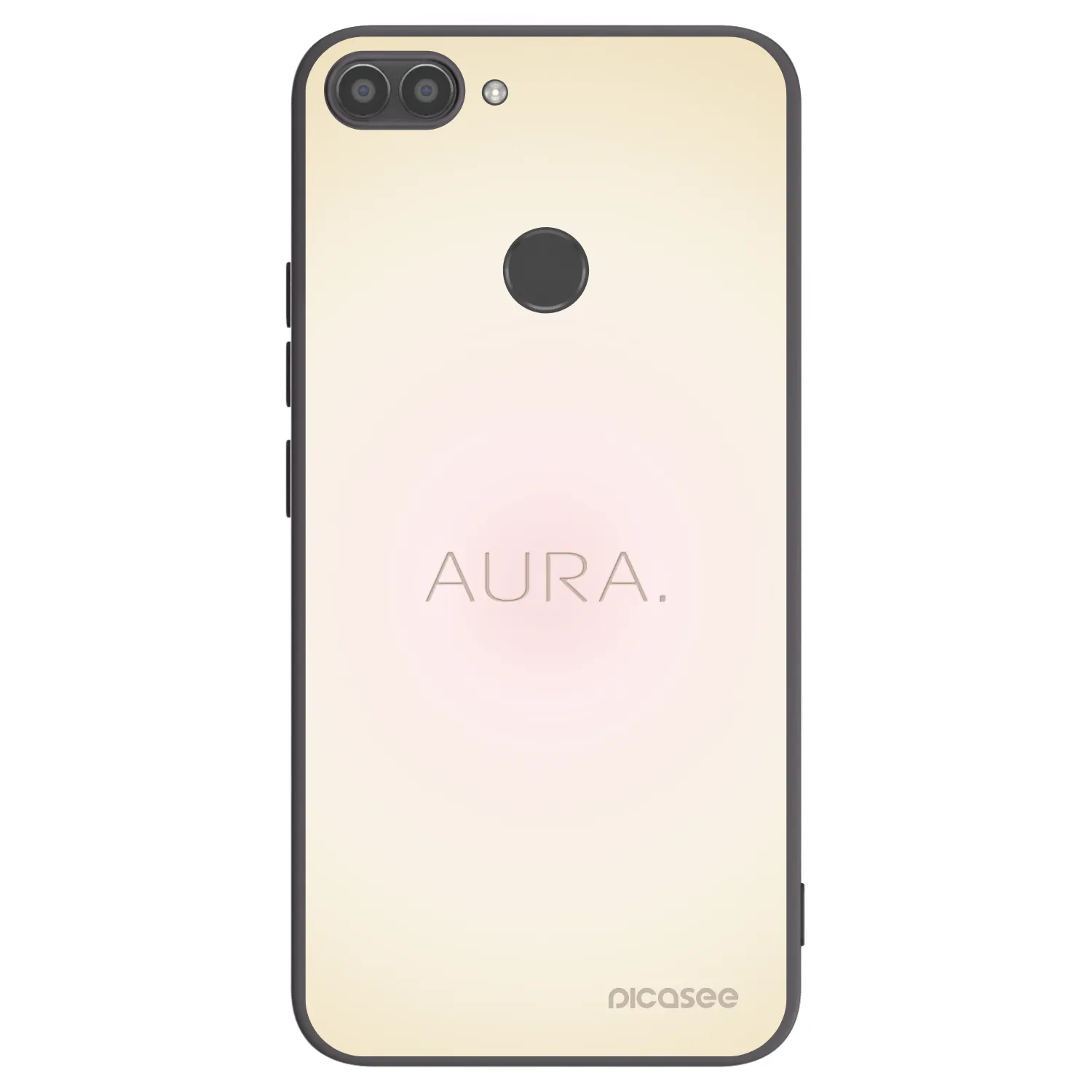 Picasee silikonowe czarne etui na Huawei P Smart - Aura