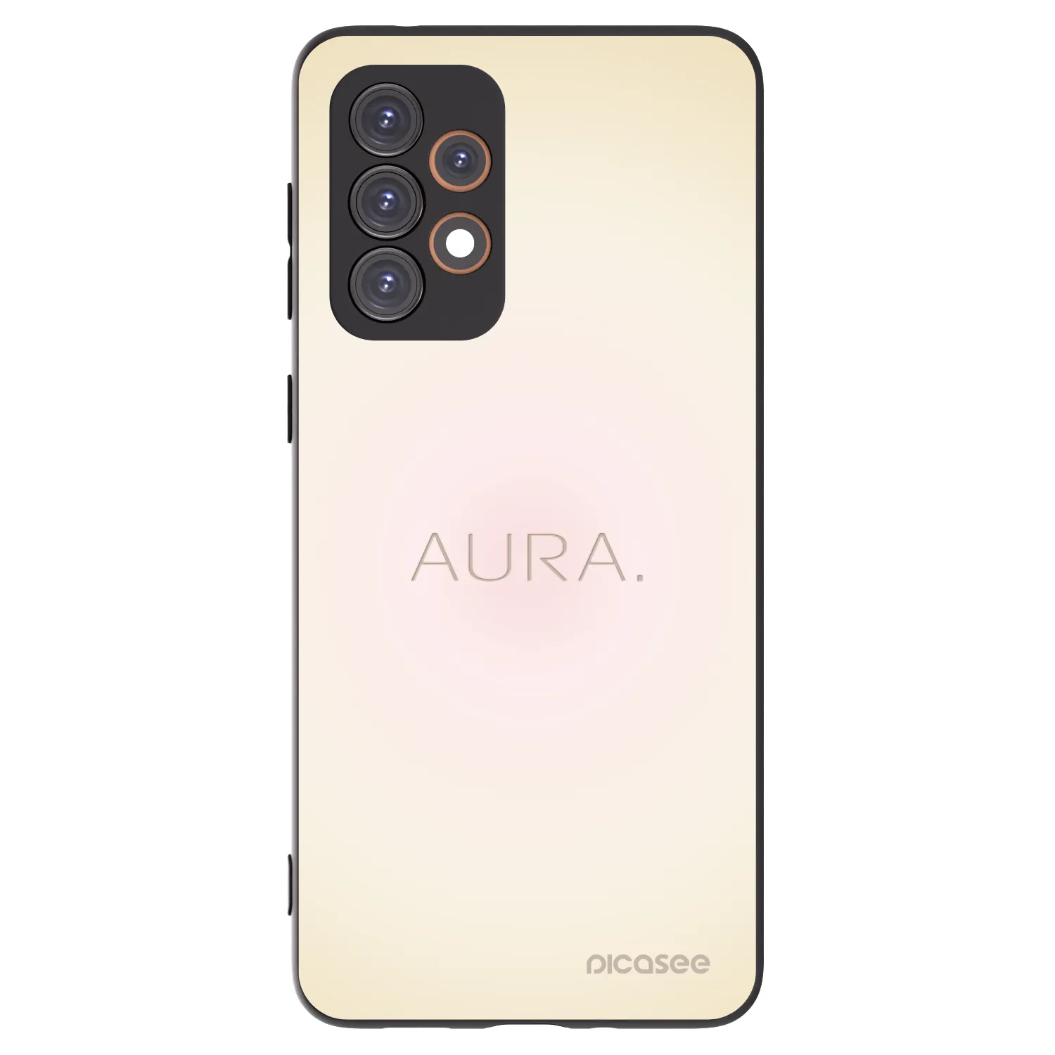 Picasee silikonowe czarne etui na Samsung Galaxy A33 5G A336 - Aura