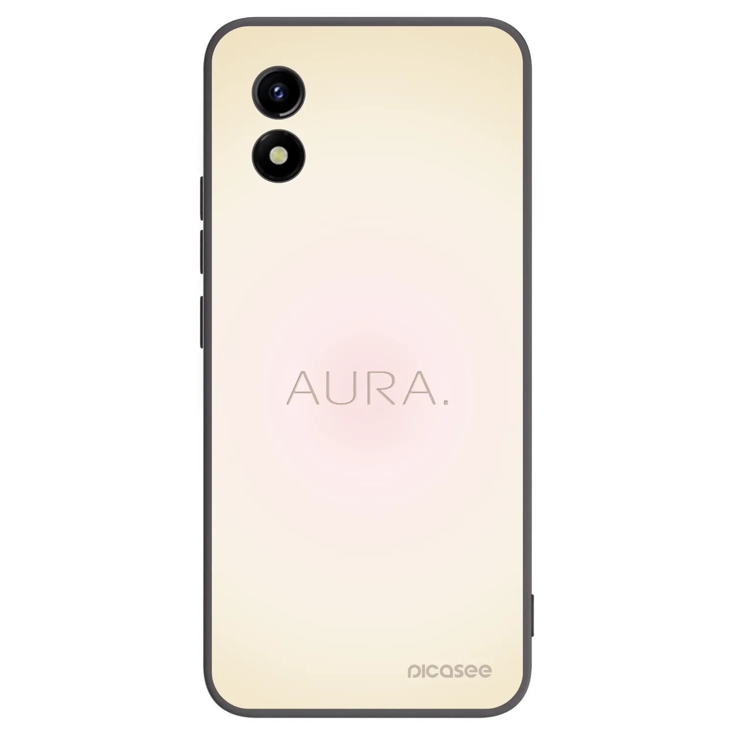 Picasee silikonowe czarne etui na Vivo Y01 - Aura