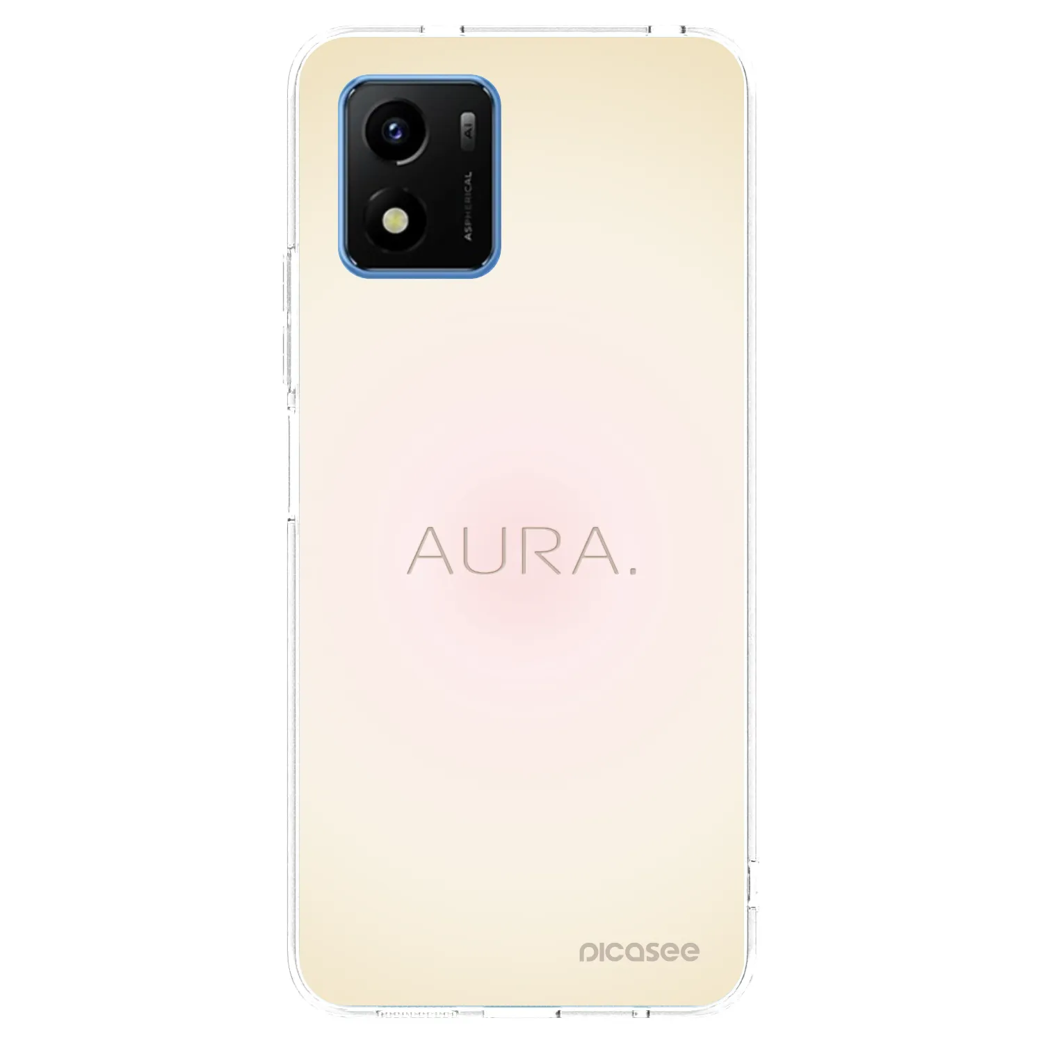 Picasee silikonowe przeźroczyste etui na Vivo Y01 - Aura