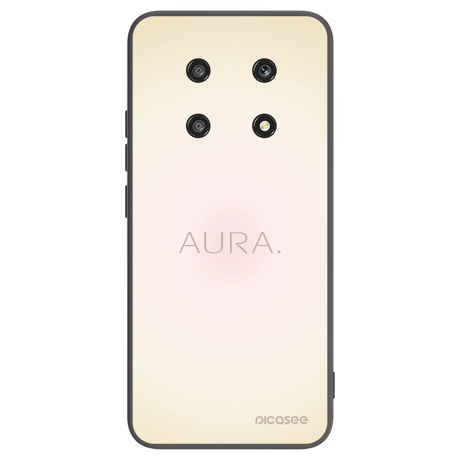Picasee silikonowe czarne etui na Honor Magic4 Lite 5G - Aura