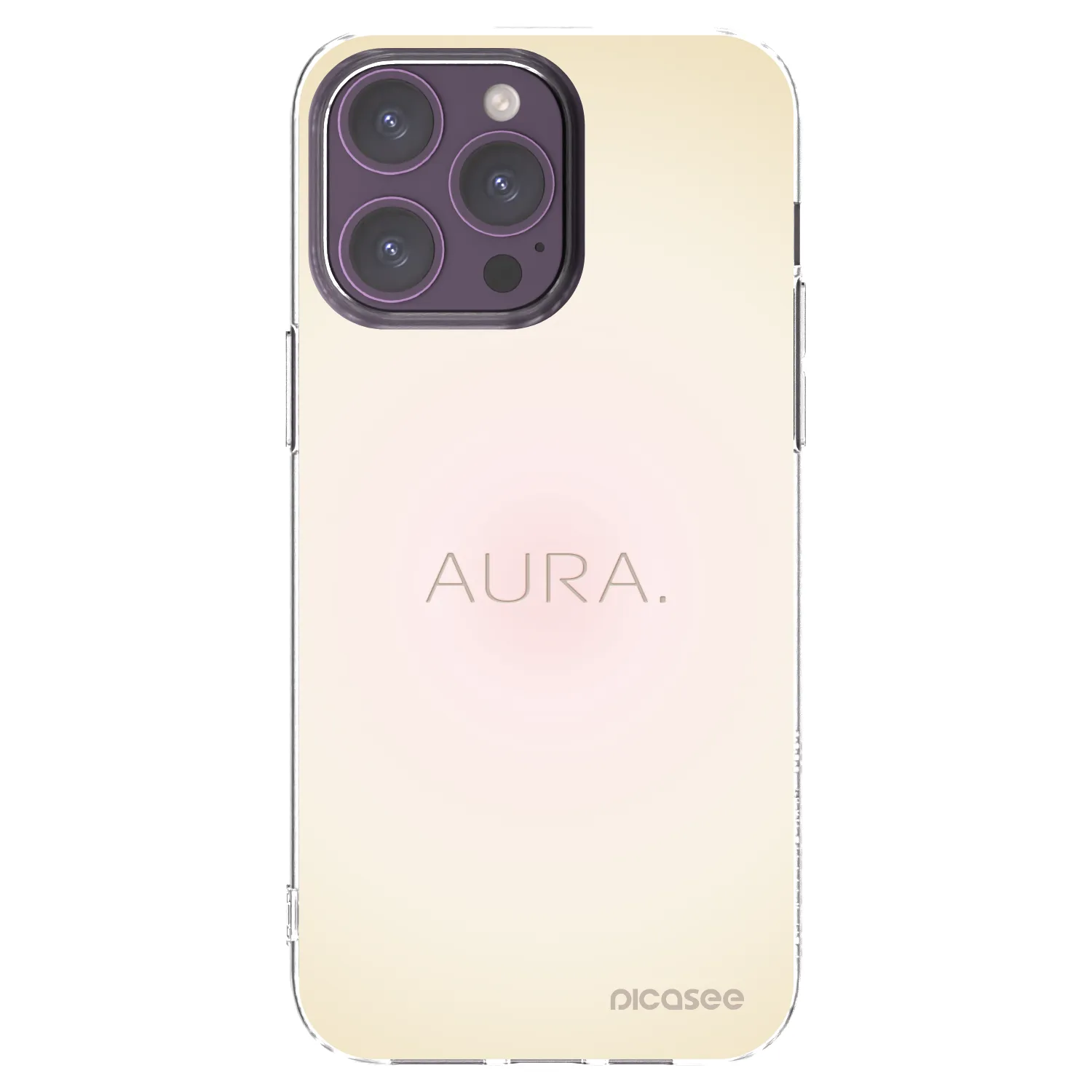 Picasee silikonowe przeźroczyste etui na Apple iPhone 14 Pro Max - Aura