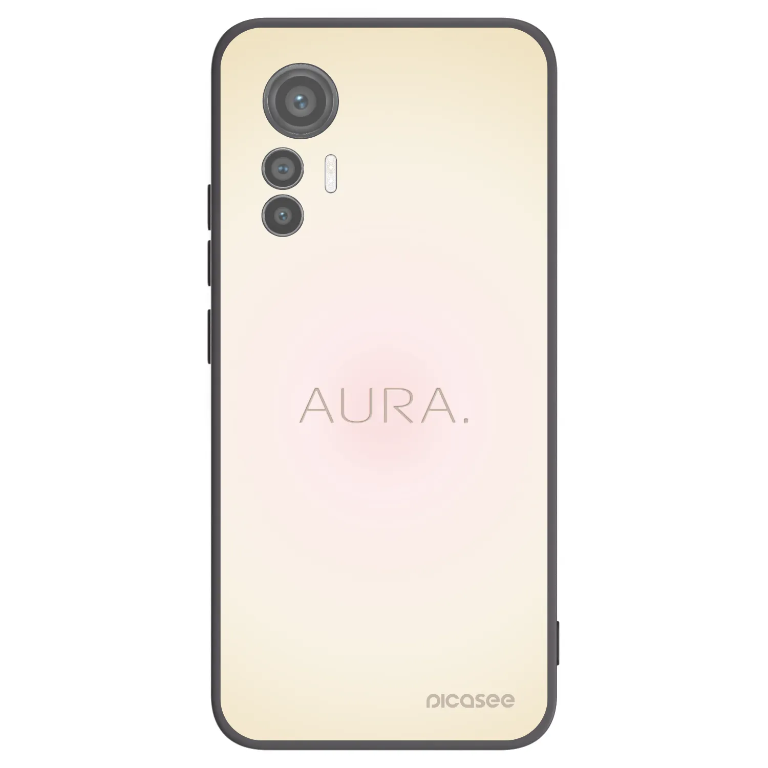 Picasee silikonowe czarne etui na Xiaomi 12 Lite - Aura