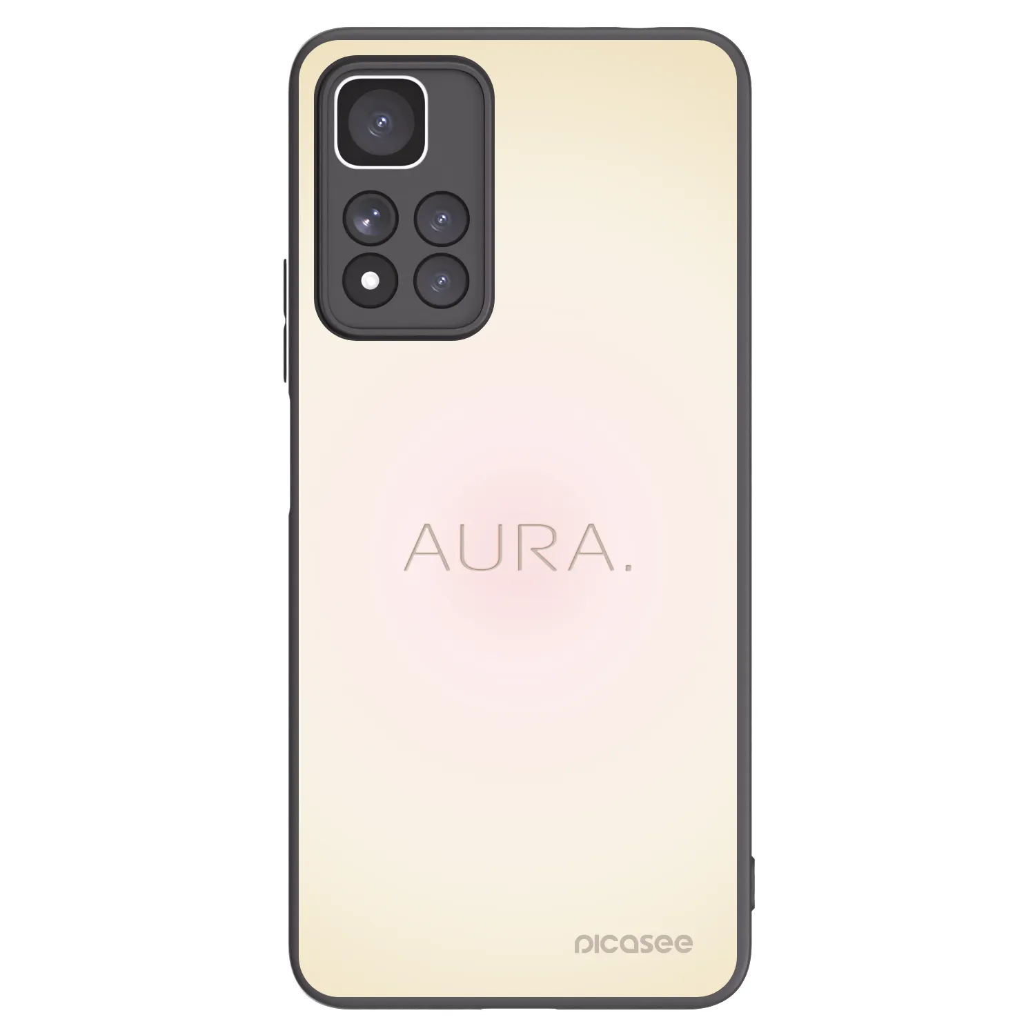 Picasee silikonowe czarne etui na Xiaomi Redmi Note 11 Pro+ 5G - Aura