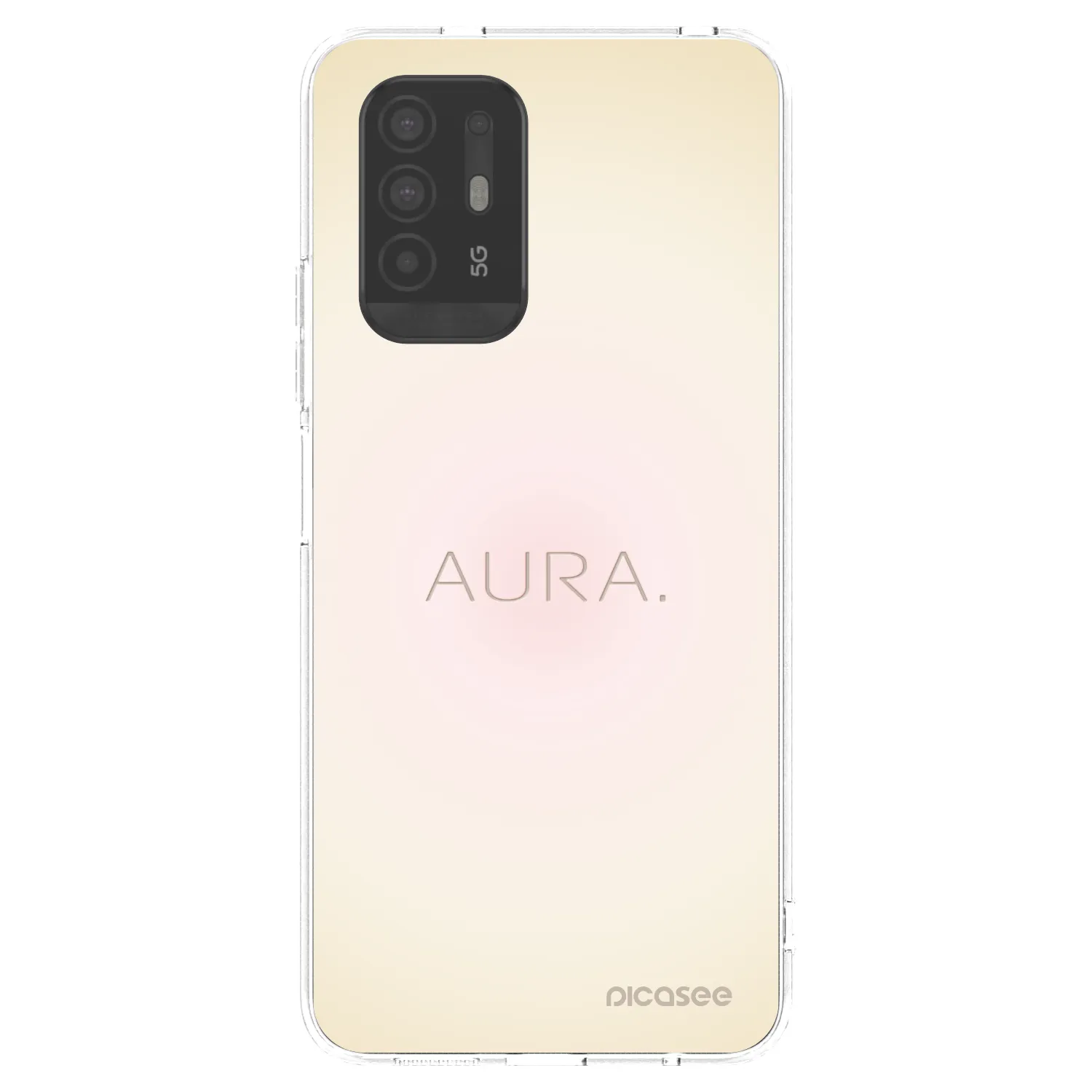 Picasee silikonowe przeźroczyste etui na OPPO A94 5G - Aura