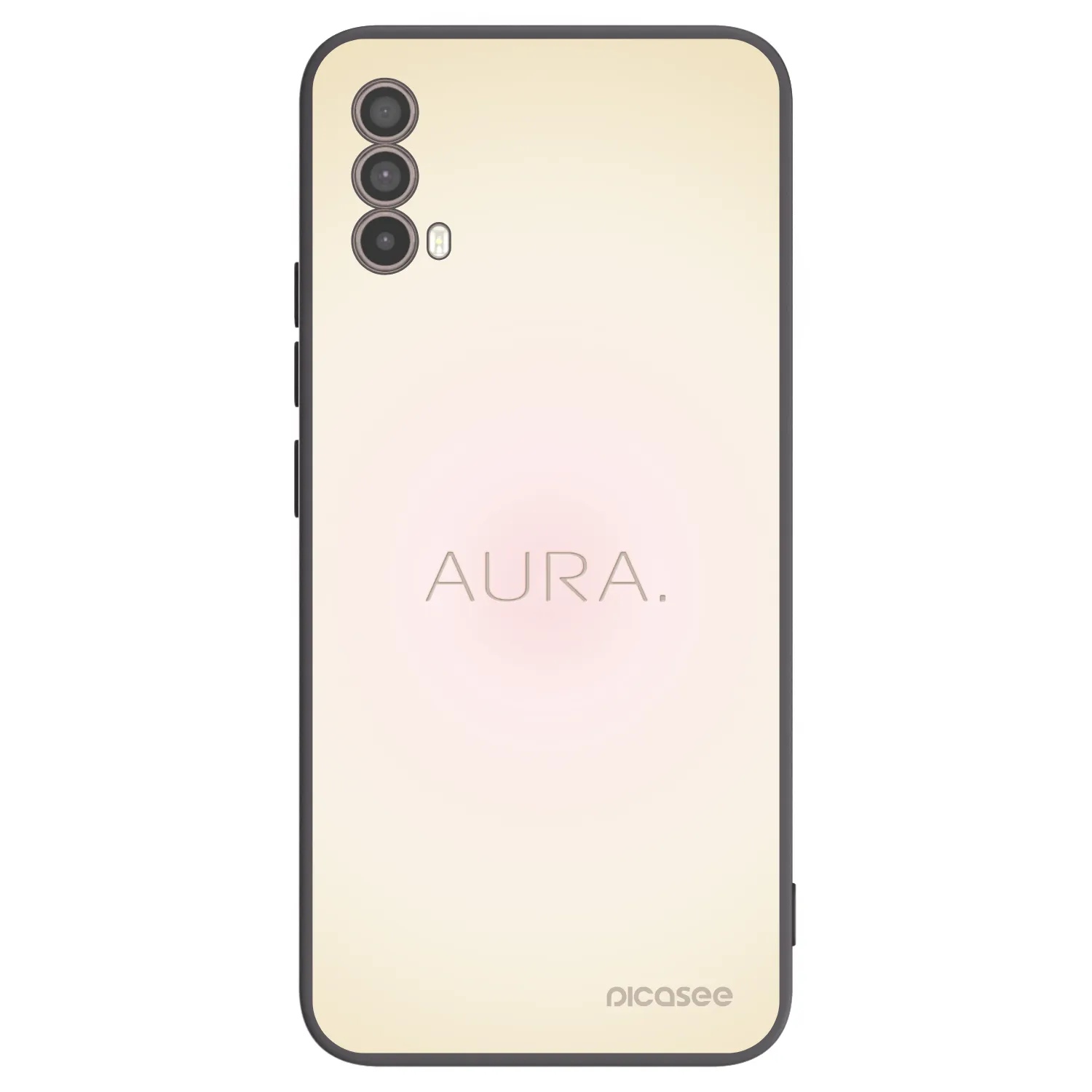 Picasee silikonowe czarne etui na Motorola Moto E40 - Aura
