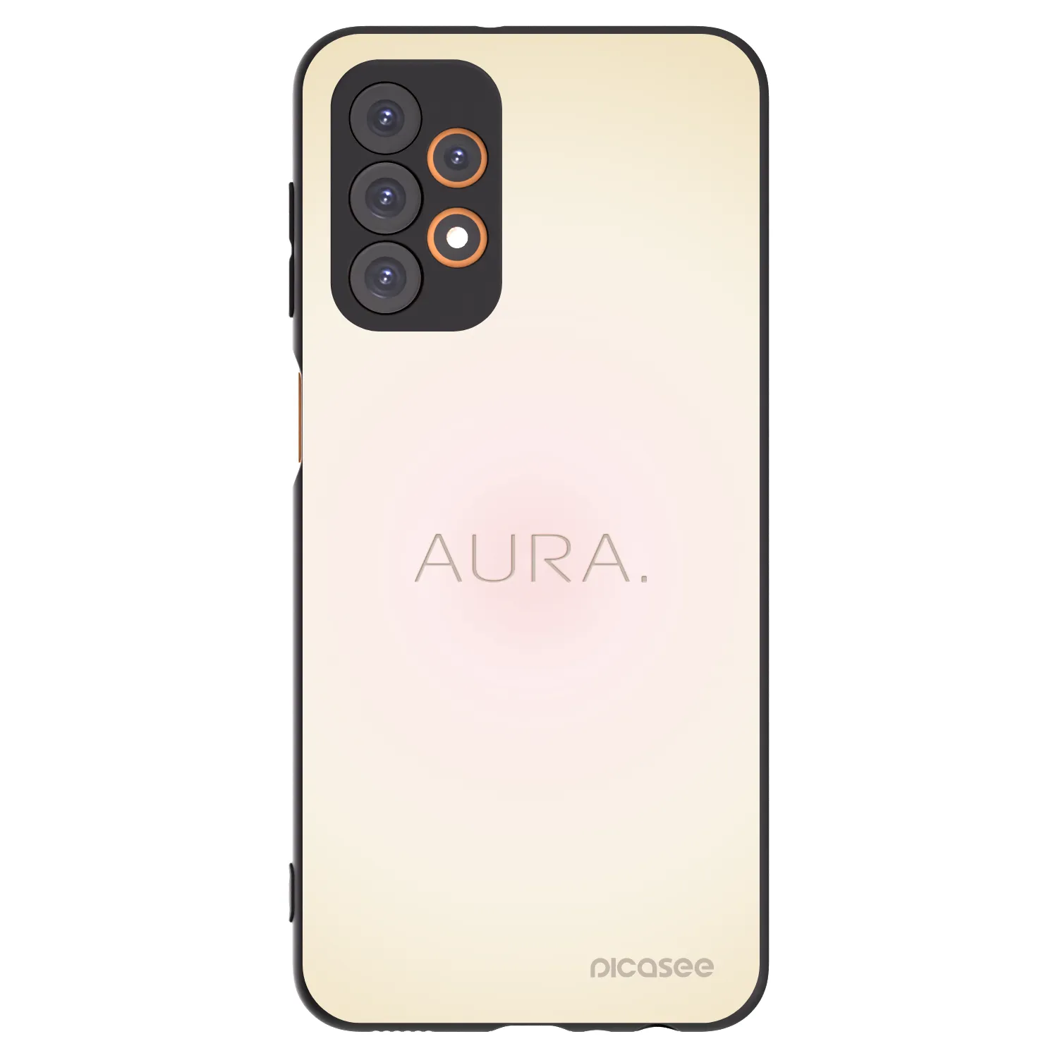 Picasee silikonowe czarne etui na Samsung Galaxy A23 A235F 4G - Aura