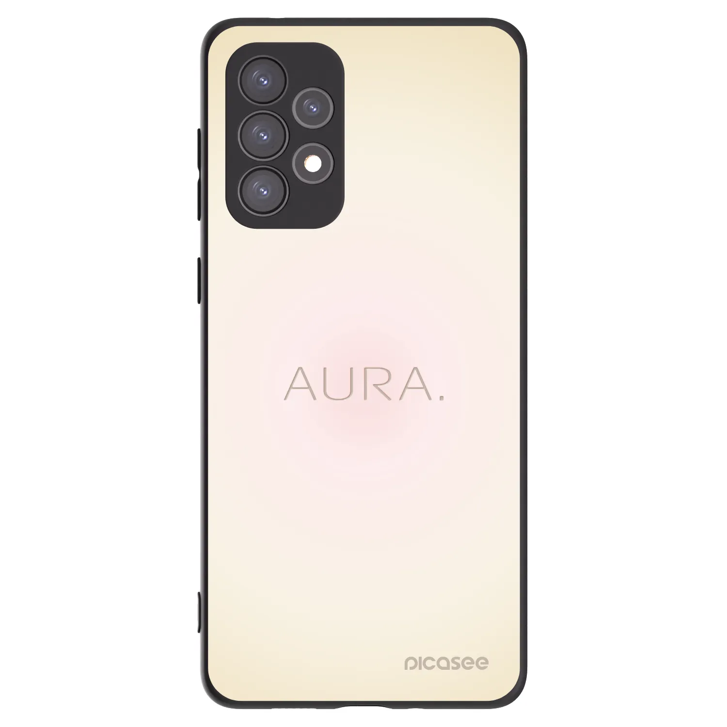 Picasee silikonowe czarne etui na Samsung Galaxy A73 5G - Aura