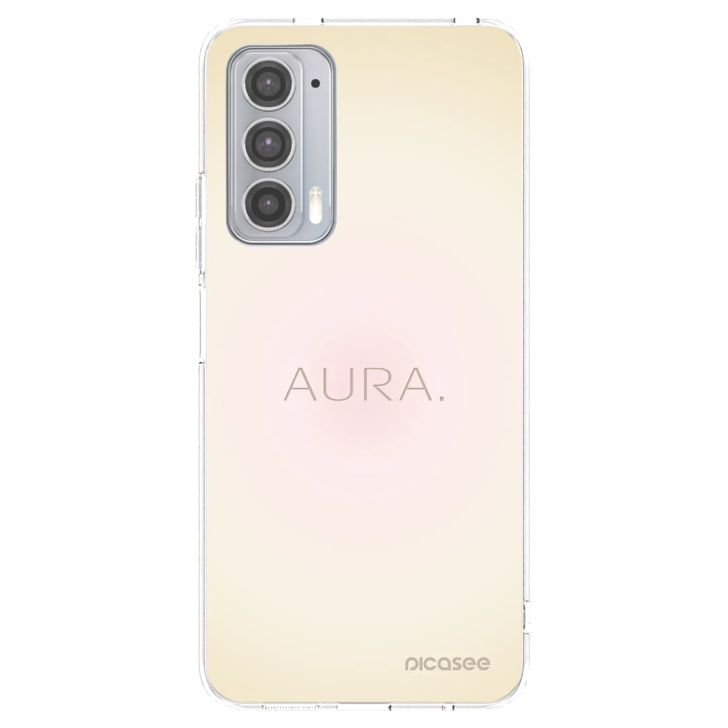 Picasee silikonowe przeźroczyste etui na Motorola Edge 20 - Aura