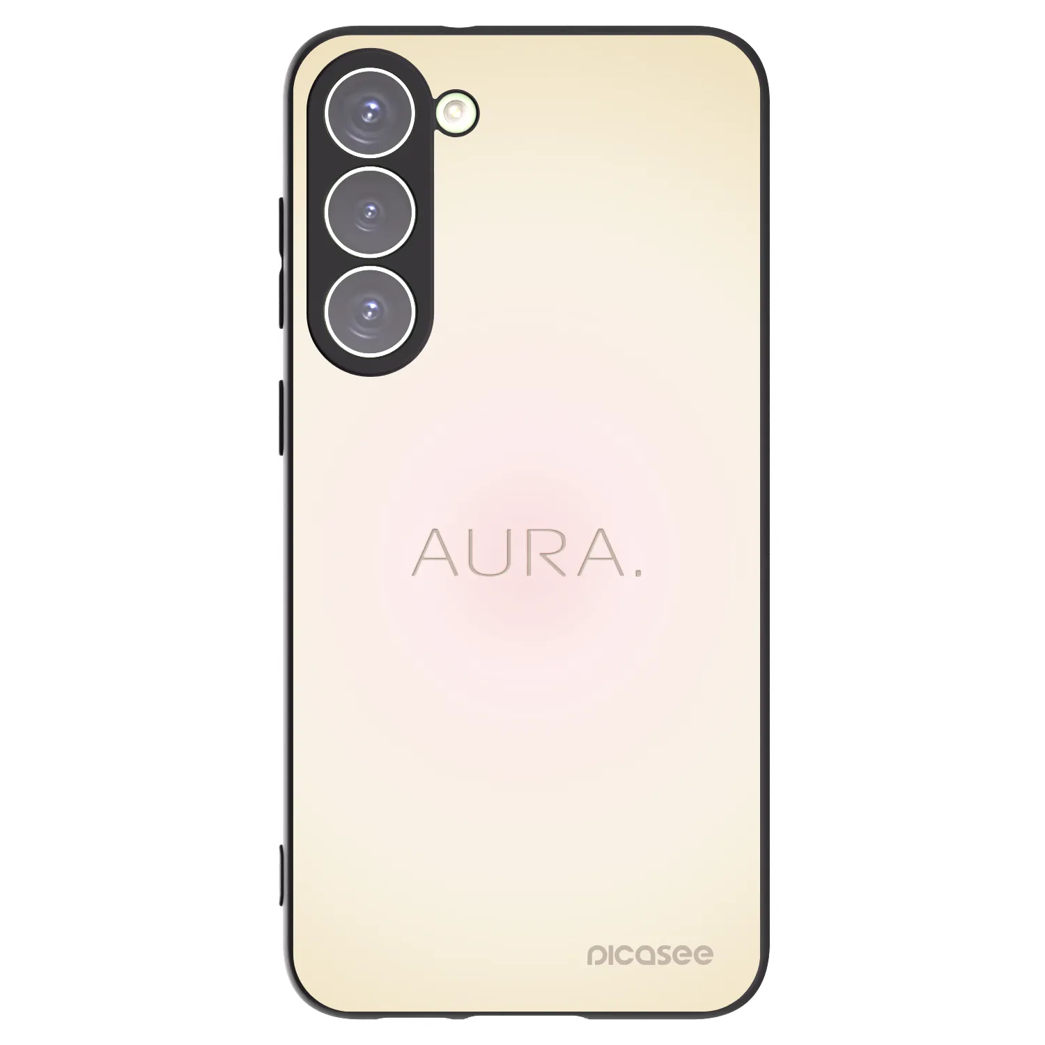 Picasee silikonowe czarne etui na Samsung Galaxy S23+ 5G - Aura