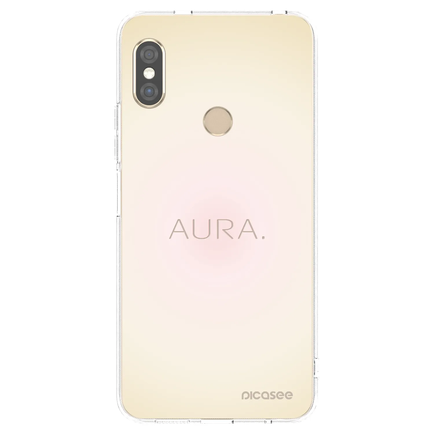 Picasee silikonowe przeźroczyste etui na Xiaomi Redmi Note 5 Global - Aura