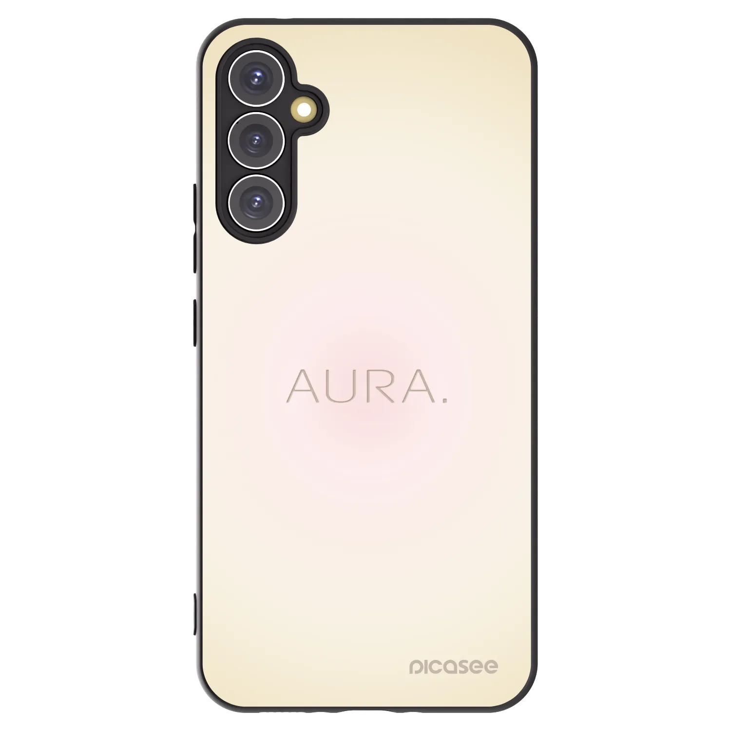 Picasee silikonowe czarne etui na Samsung Galaxy A34 5G A346B - Aura