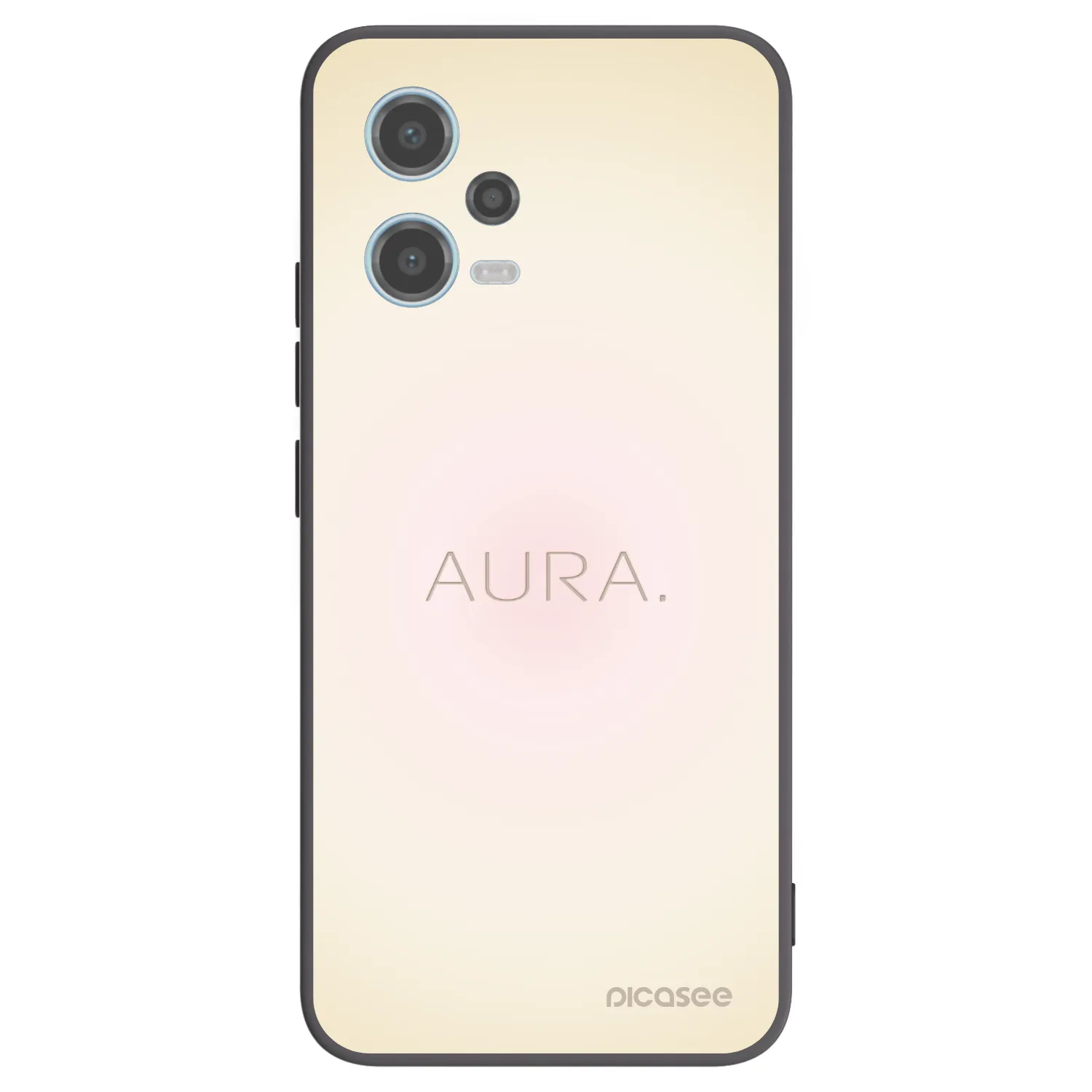 Picasee silikonowe czarne etui na Xiaomi Redmi Note 12 5G - Aura