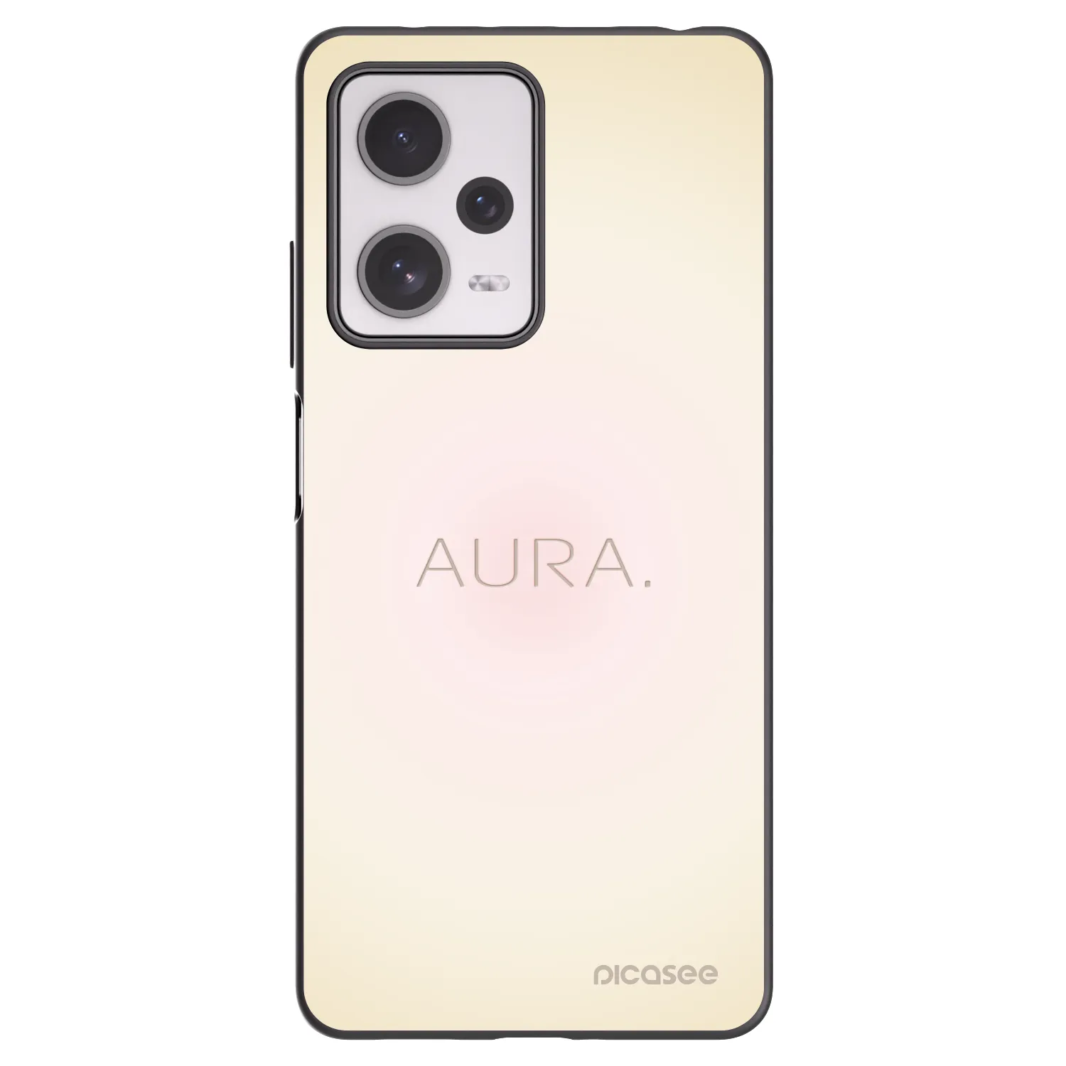 Picasee silikonowe czarne etui na Xiaomi Redmi Note 12 Pro+ 5G - Aura