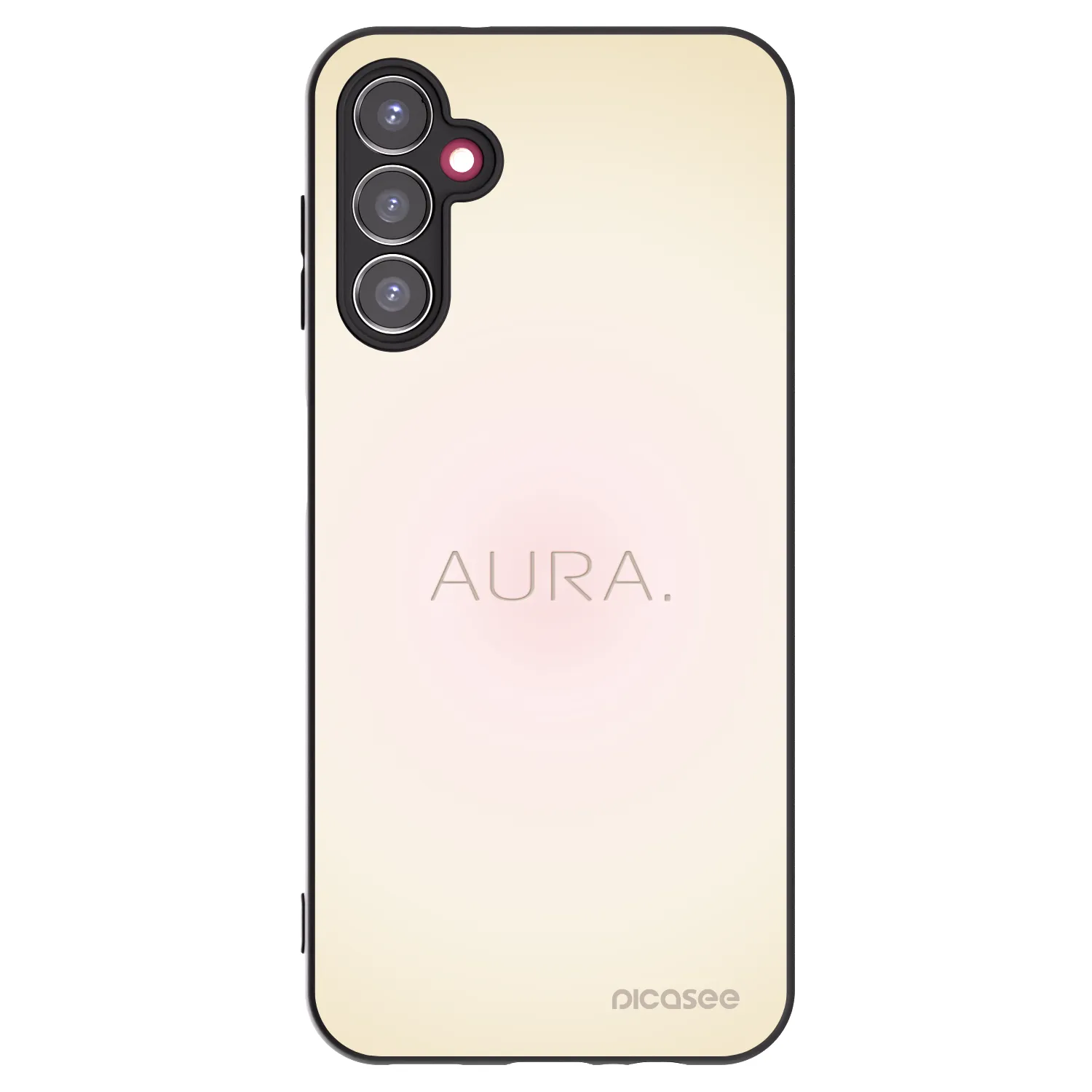 Picasee silikonowe czarne etui na Samsung Galaxy A14 4G A145R - Aura