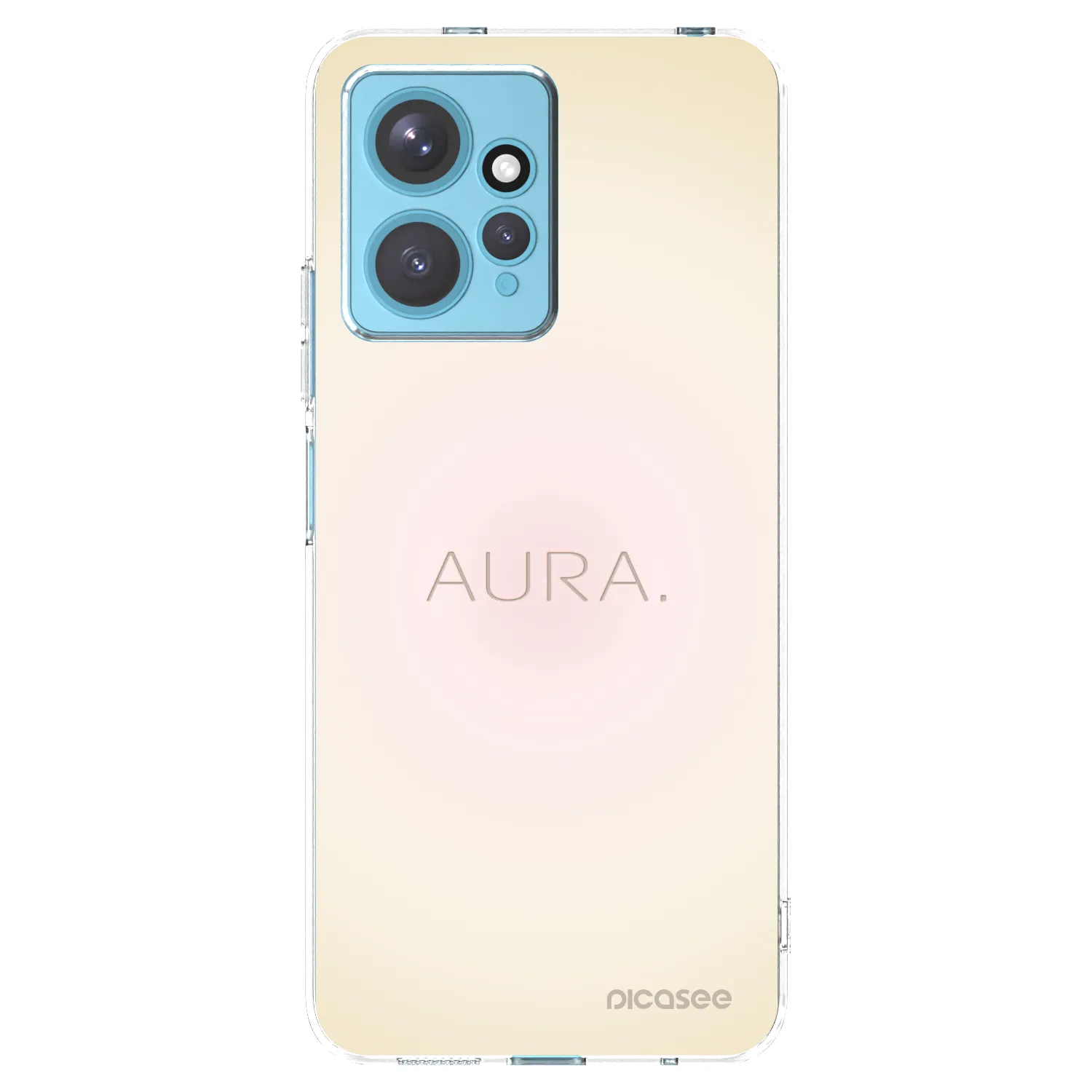 Picasee silikonowe przeźroczyste etui na Xiaomi Redmi Note 12 4G - Aura
