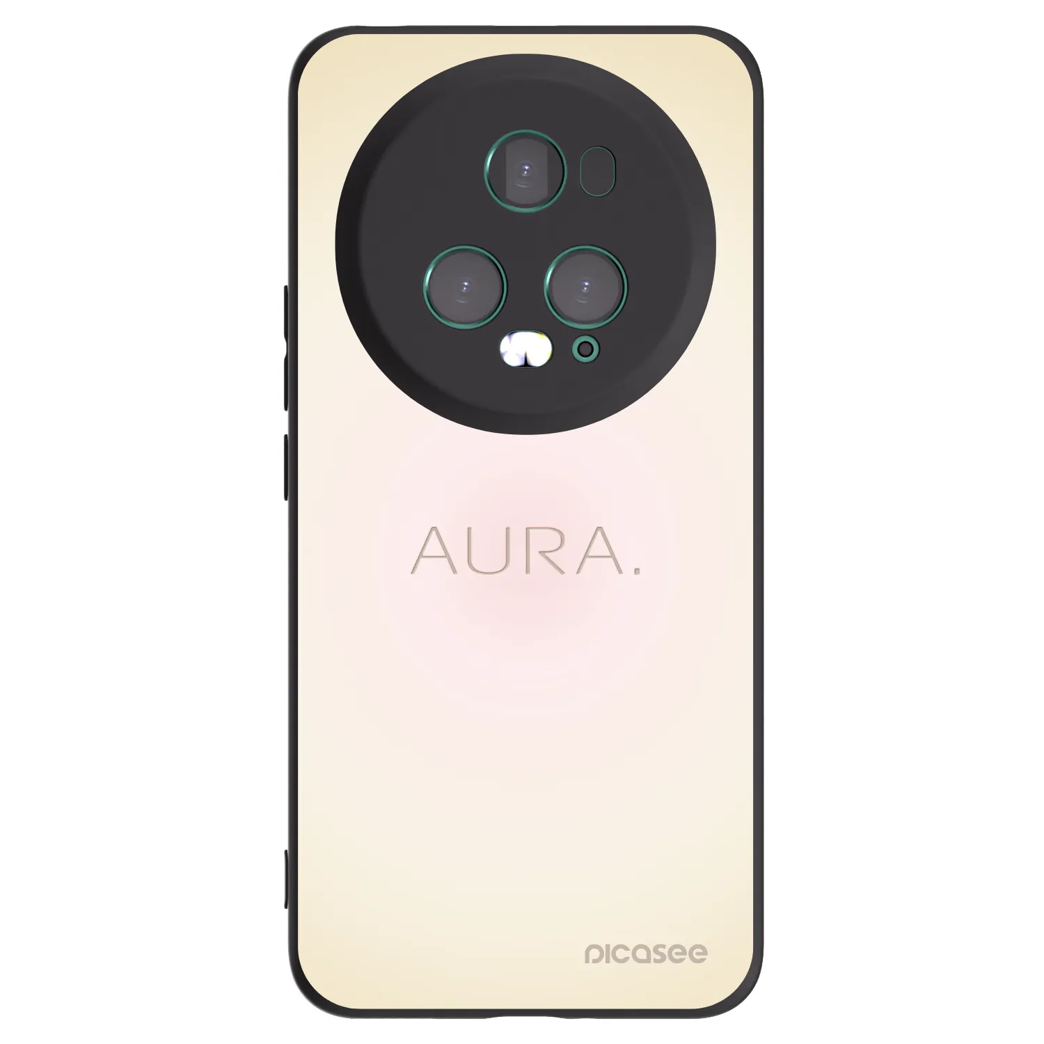 Picasee silikonowe czarne etui na Honor Magic5 Pro - Aura