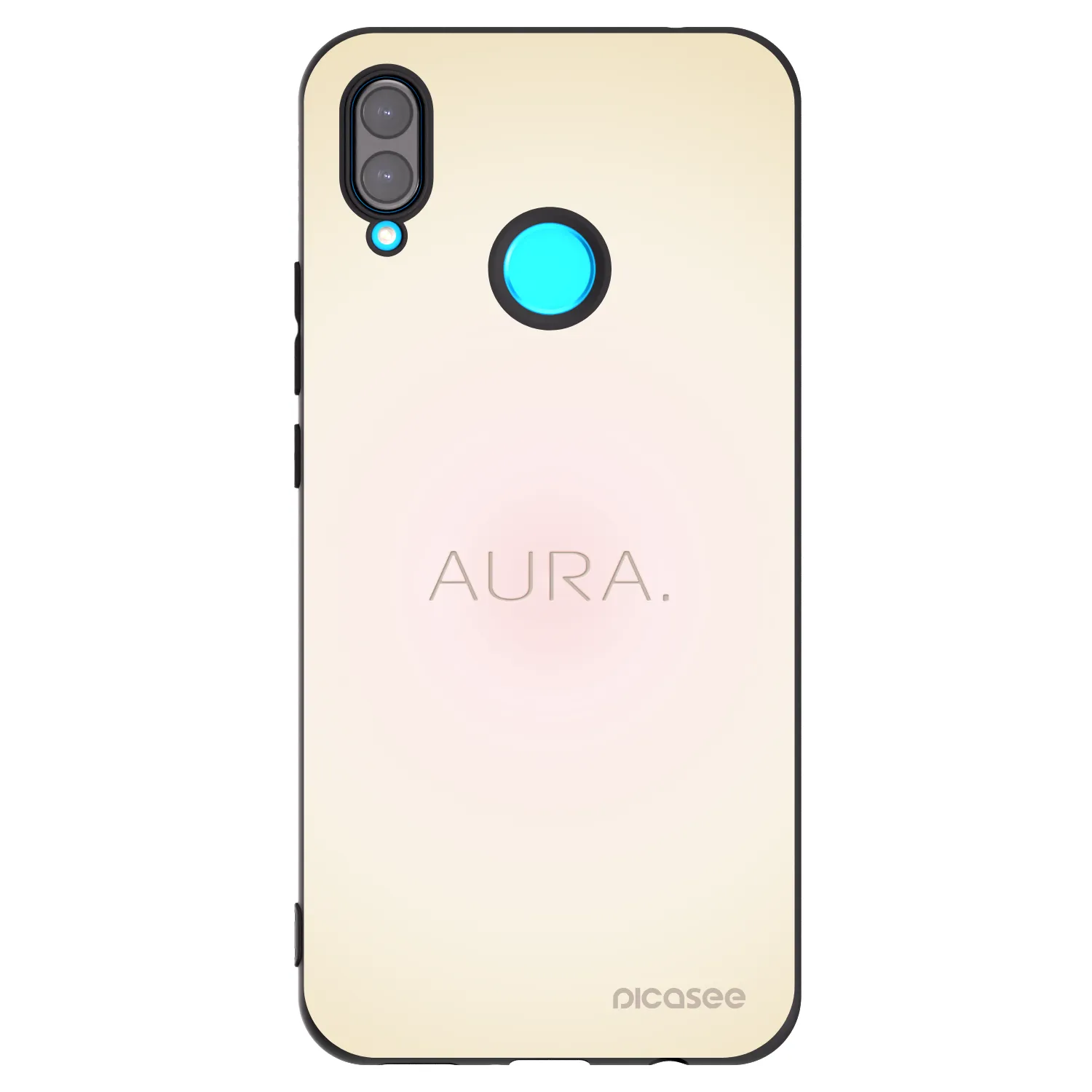 Picasee silikonowe czarne etui na Huawei Nova 3i - Aura