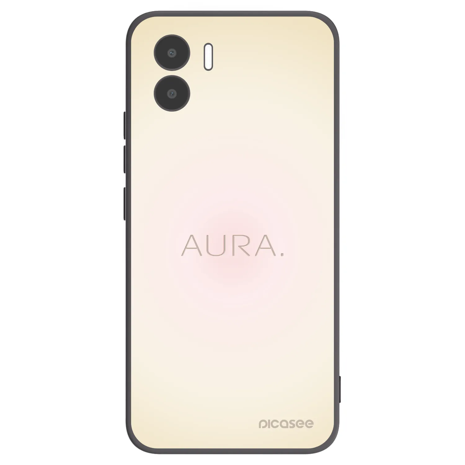 Picasee silikonowe czarne etui na Xiaomi Redmi A2 - Aura