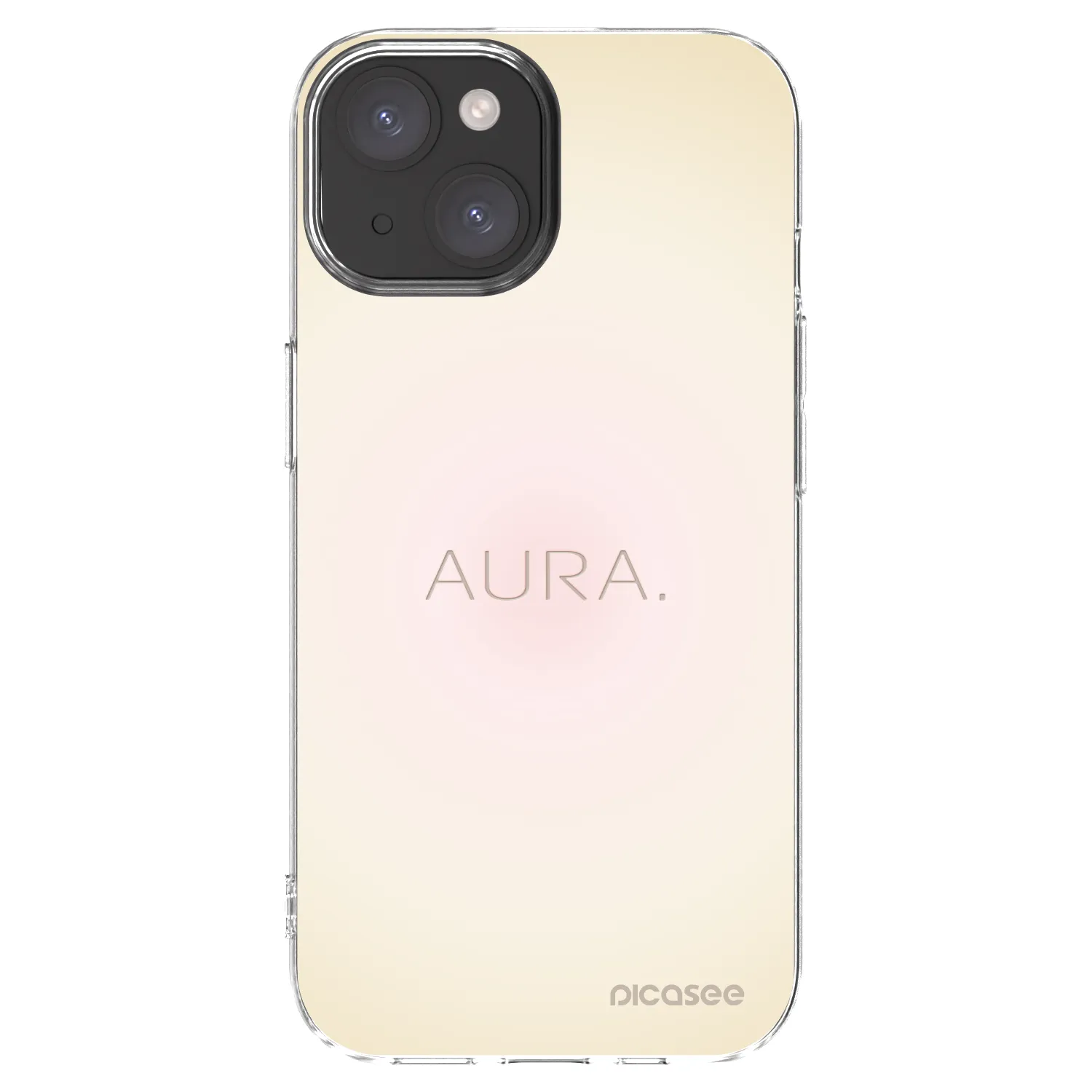 Picasee silikonowe przeźroczyste etui na Apple iPhone 15 - Aura