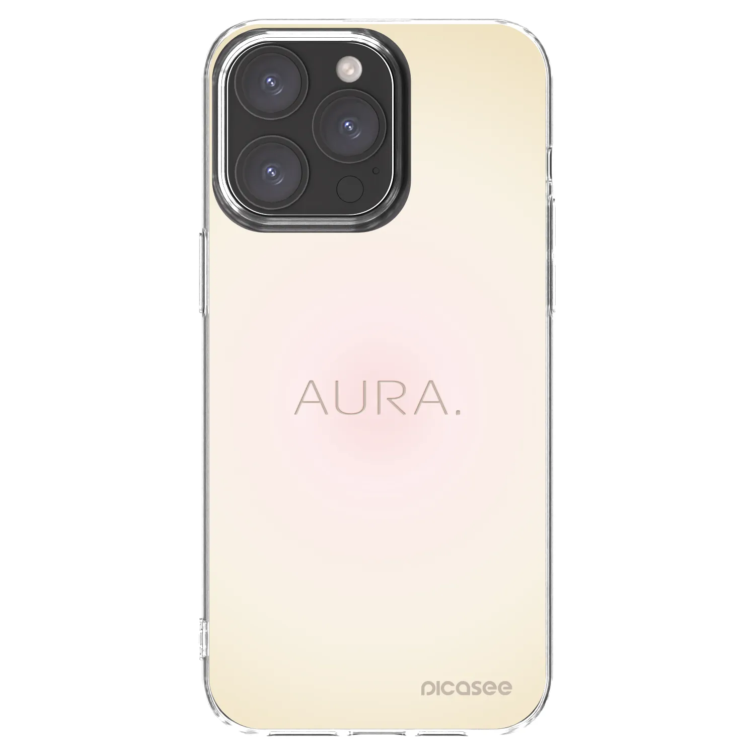 Picasee silikonowe przeźroczyste etui na Apple iPhone 15 Pro Max - Aura