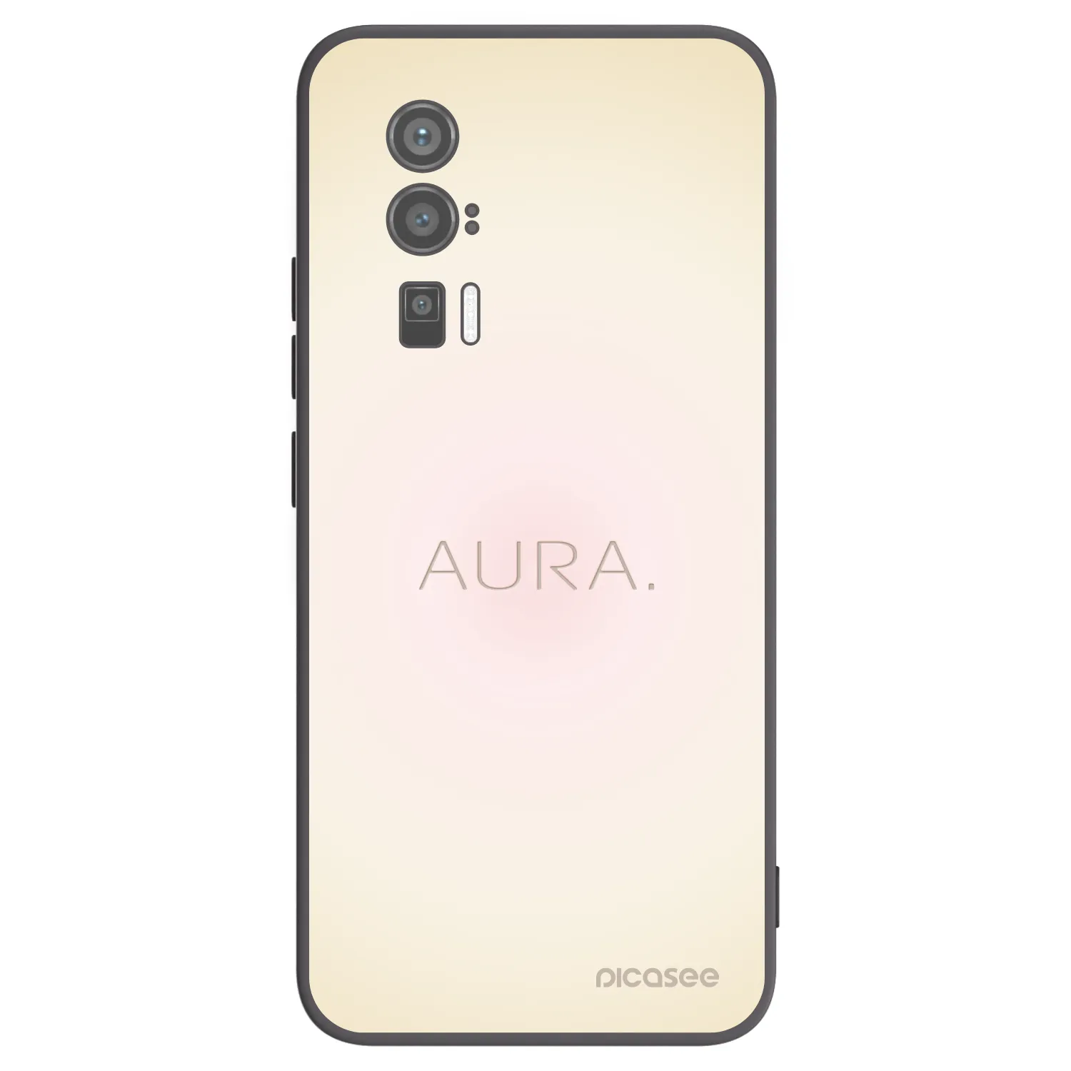 Picasee silikonowe czarne etui na Xiaomi Poco F5 Pro 5G - Aura