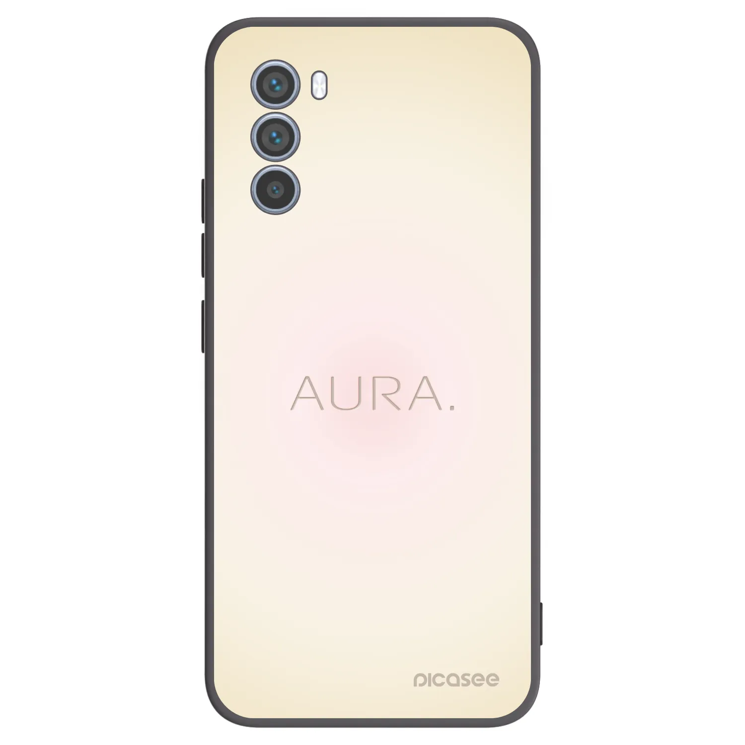 Picasee silikonowe czarne etui na Motorola Moto G62 - Aura