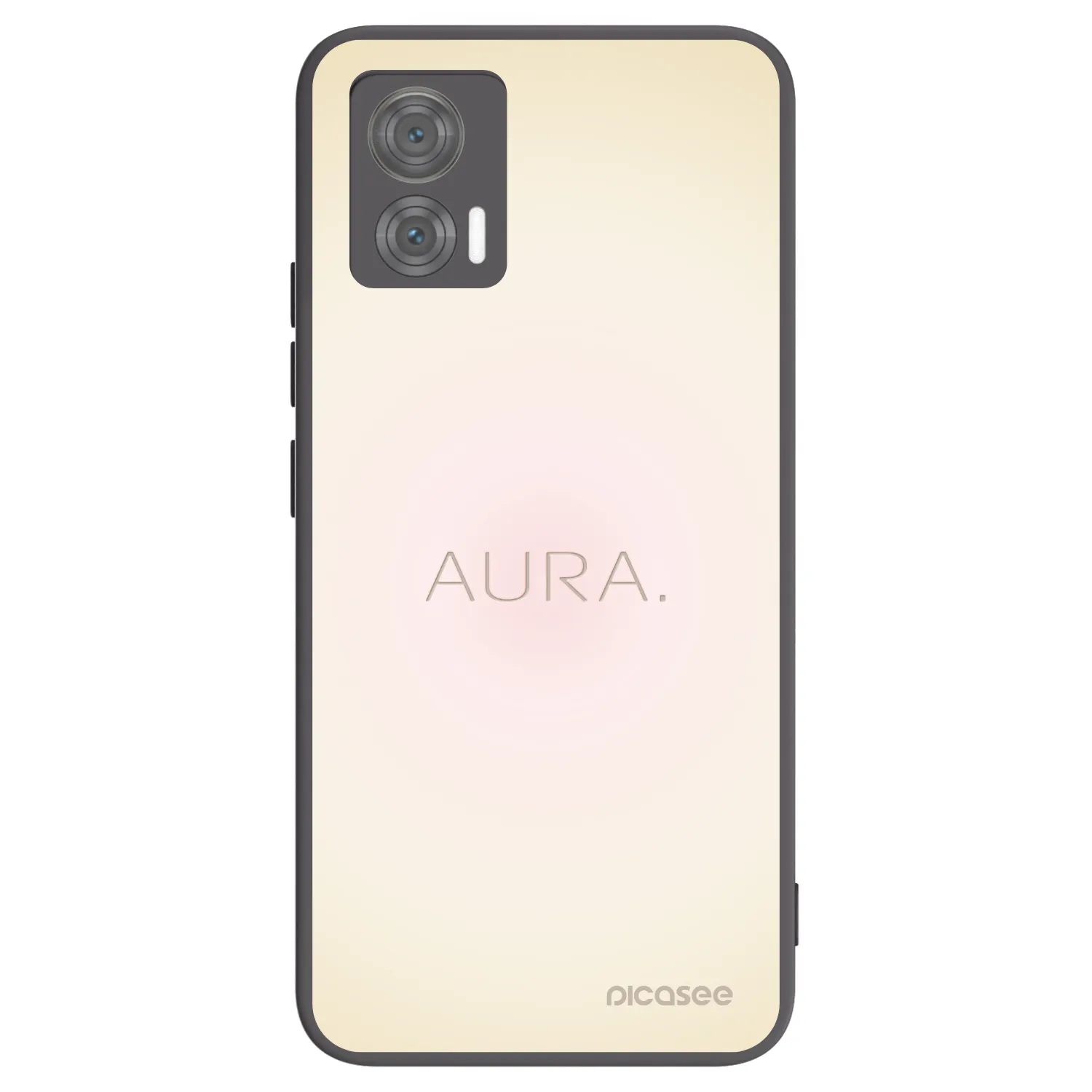 Picasee silikonowe czarne etui na Motorola Edge 30 Neo - Aura