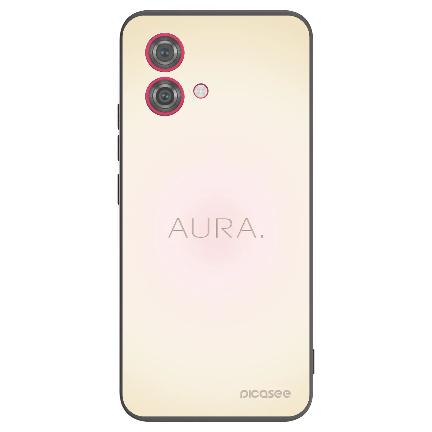 Picasee silikonowe czarne etui na Motorola Moto G84 5G - Aura