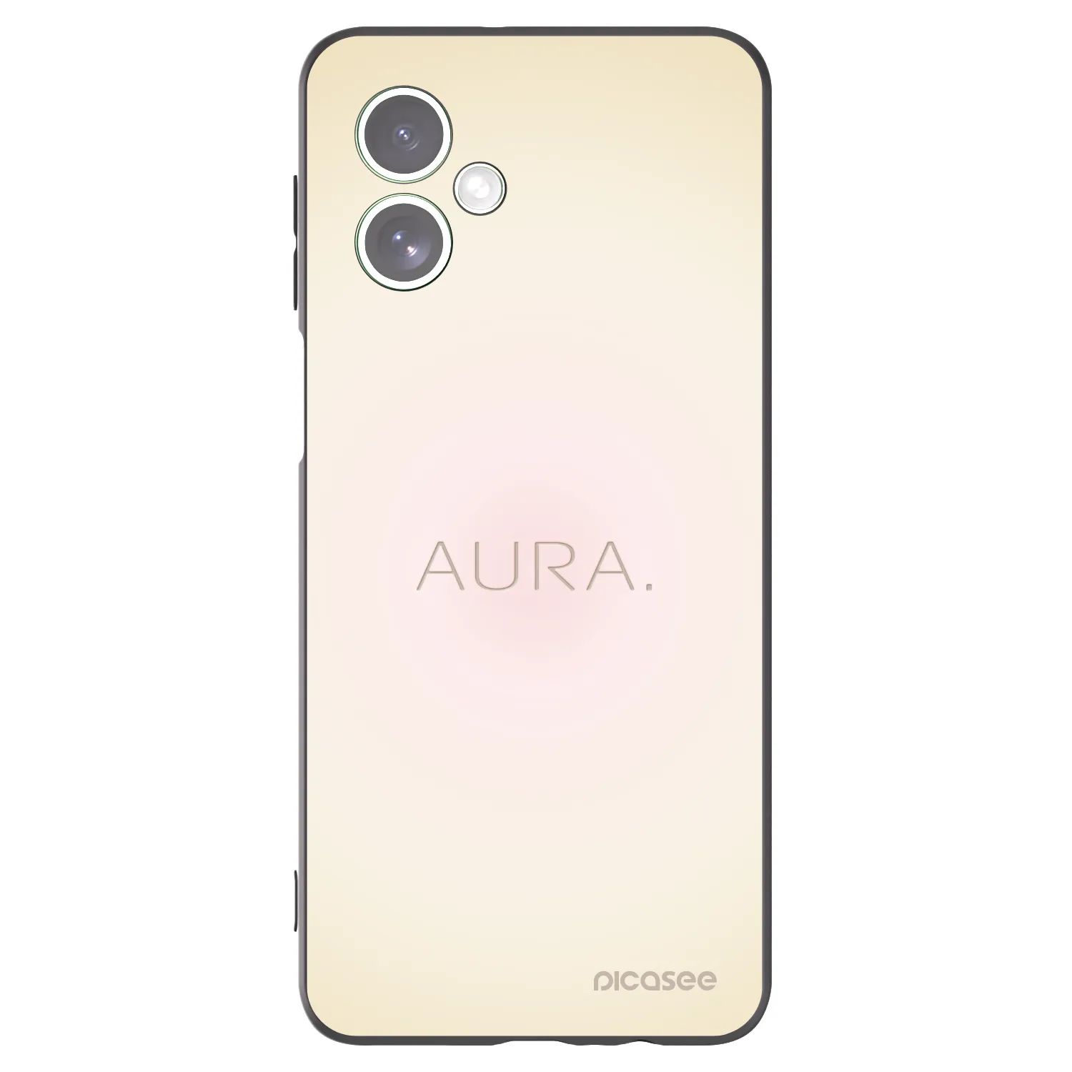Picasee silikonowe czarne etui na Motorola Moto G54 5G - Aura