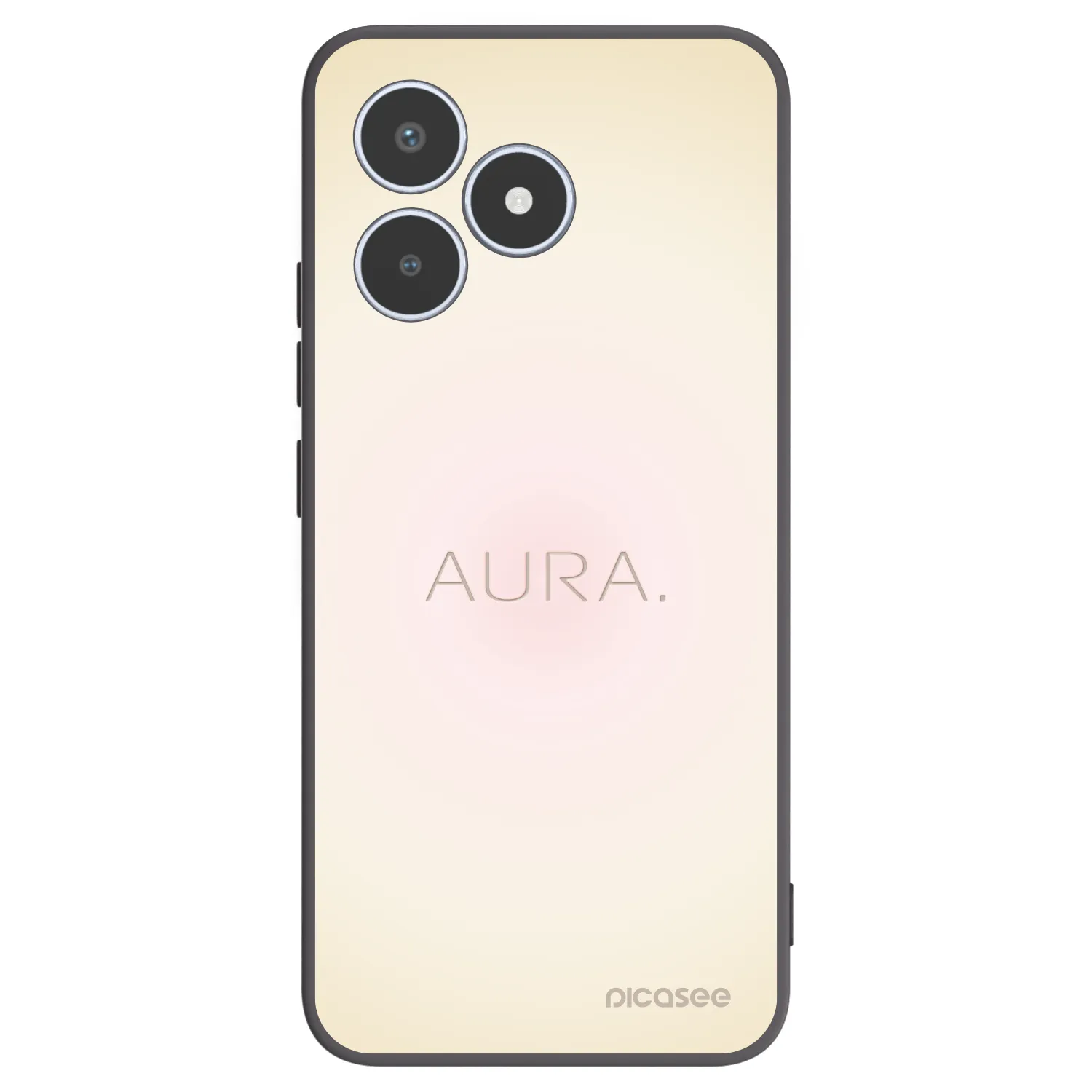 Picasee silikonowe czarne etui na Realme C53 - Aura