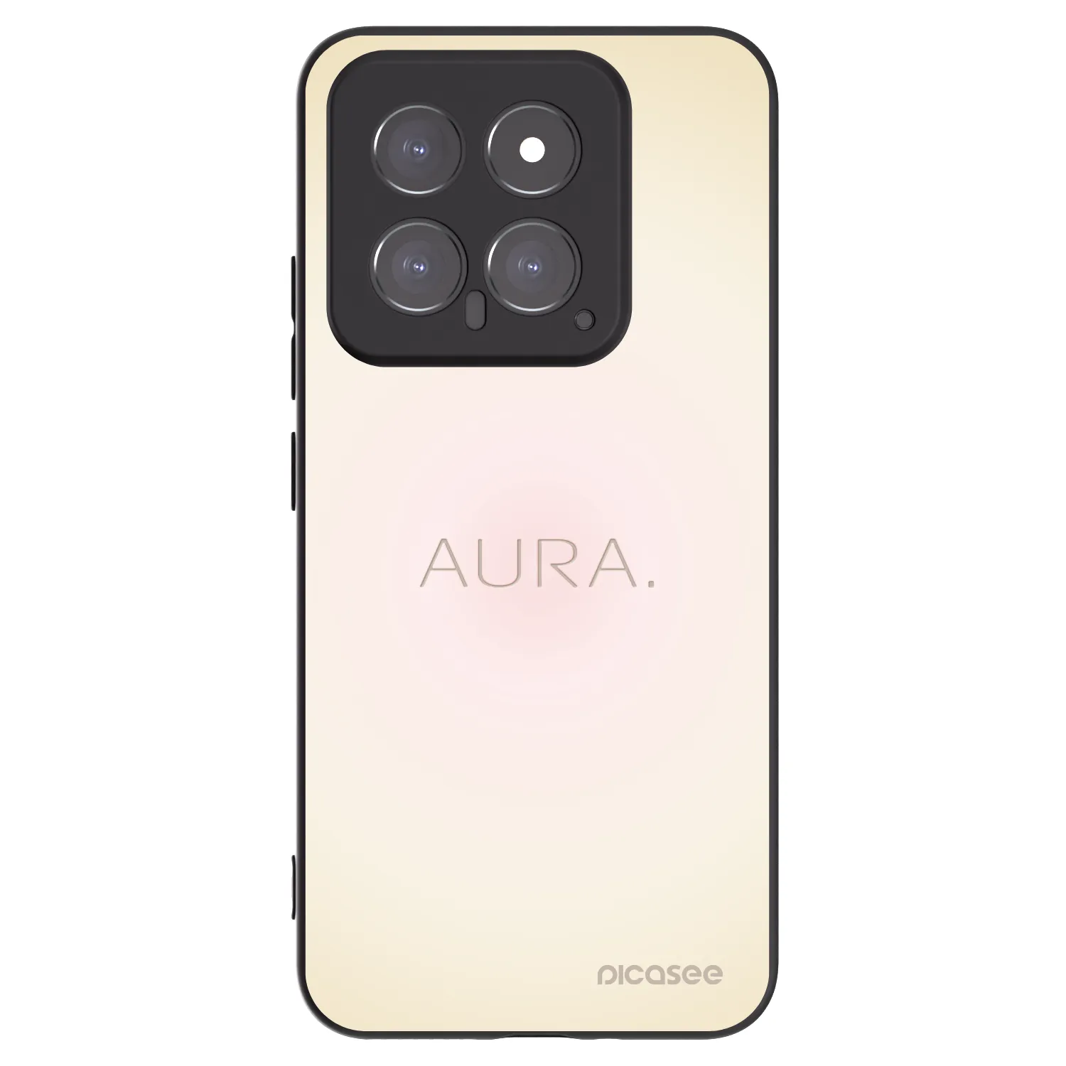 Picasee silikonowe czarne etui na Xiaomi 14 - Aura