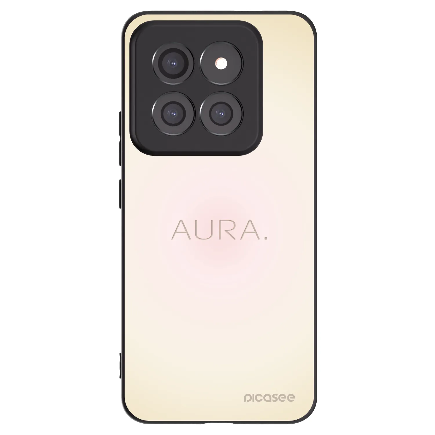 Picasee silikonowe czarne etui na Xiaomi 14 Pro - Aura