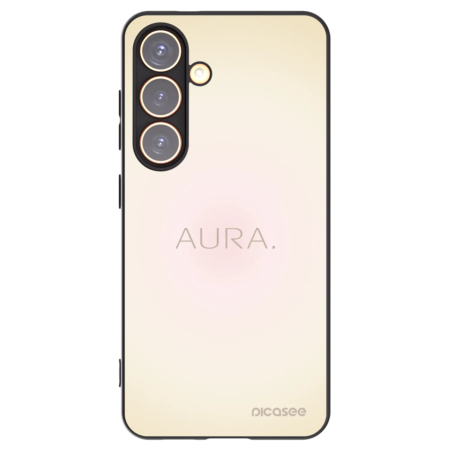 Picasee silikonowe czarne etui na Samsung Galaxy S24 S921B 5G - Aura