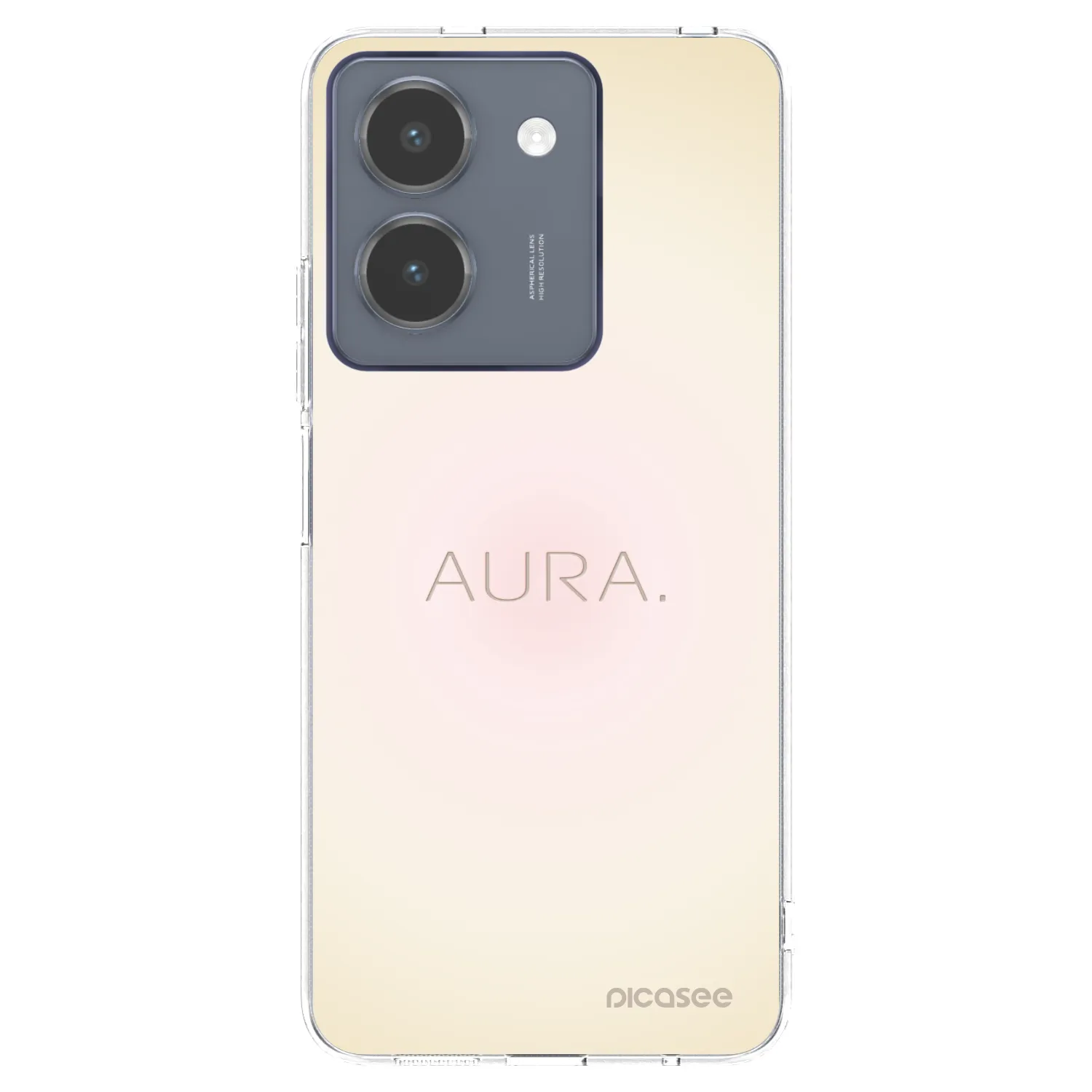 Picasee silikonowe przeźroczyste etui na Vivo Y36 4G - Aura