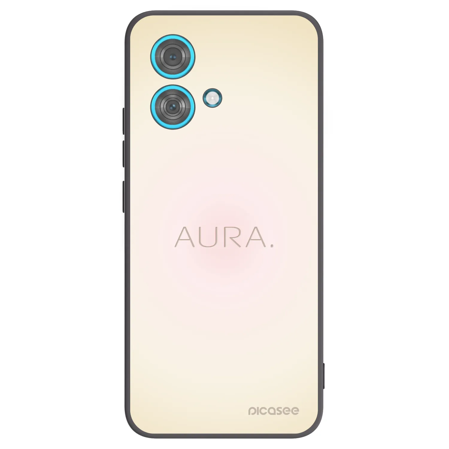 Picasee silikonowe czarne etui na Motorola Edge 40 Neo - Aura