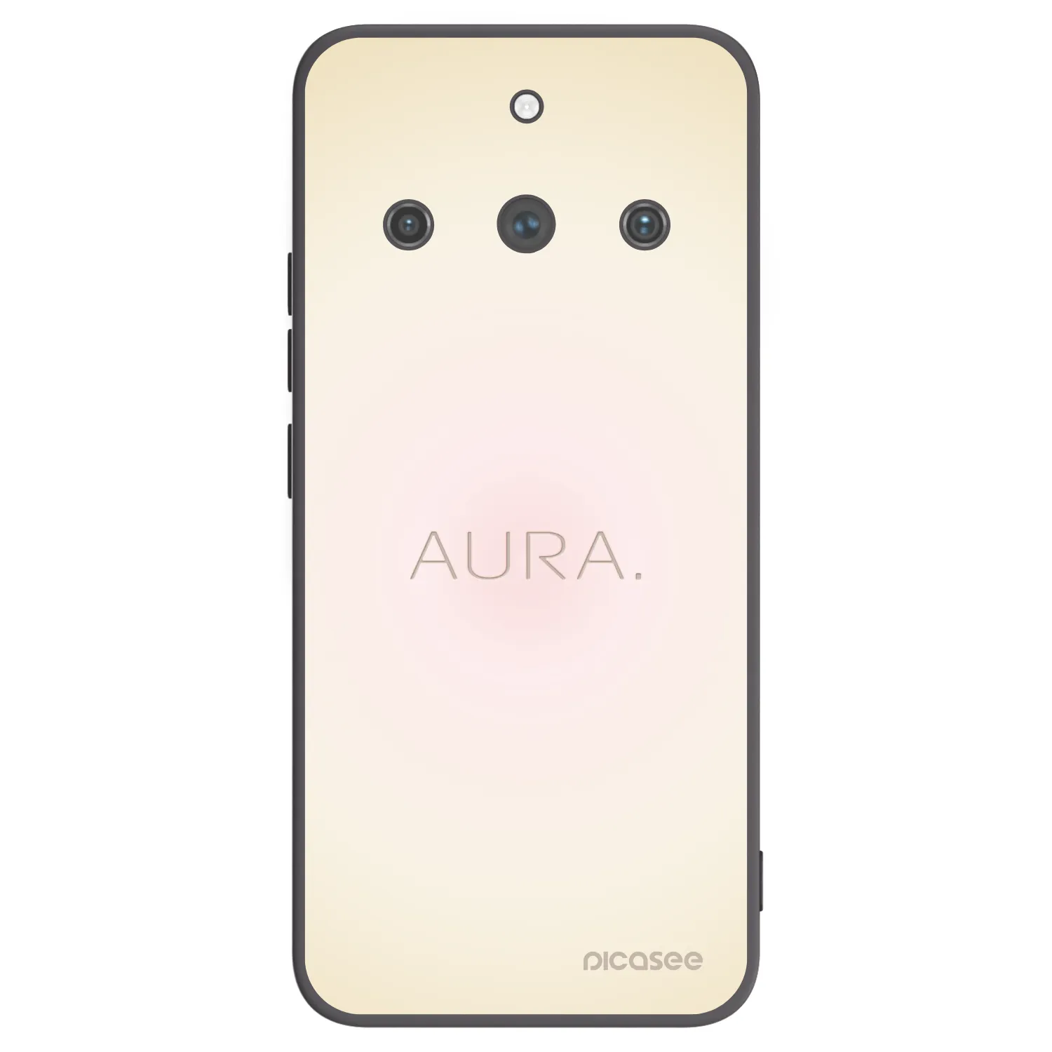 Picasee silikonowe czarne etui na Realme 11 Pro+ - Aura