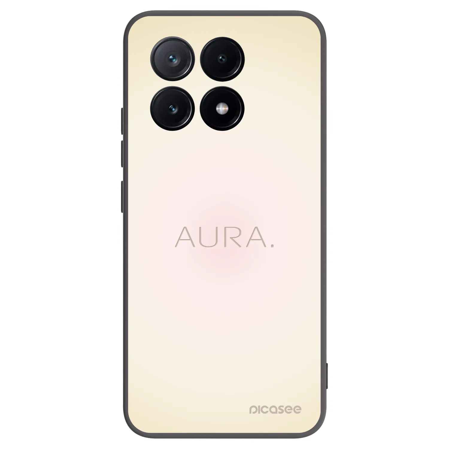 Picasee silikonowe czarne etui na Xiaomi Poco X6 Pro - Aura