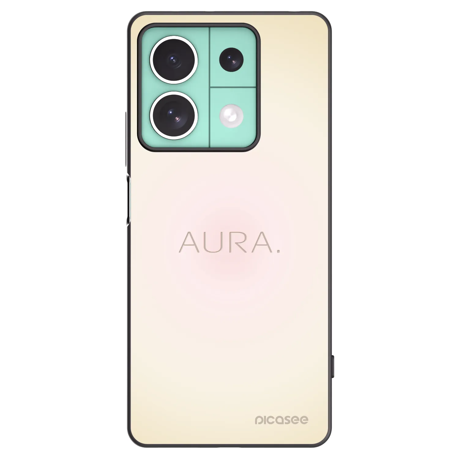 Picasee silikonowe czarne etui na Xiaomi Redmi Note 13 5G - Aura