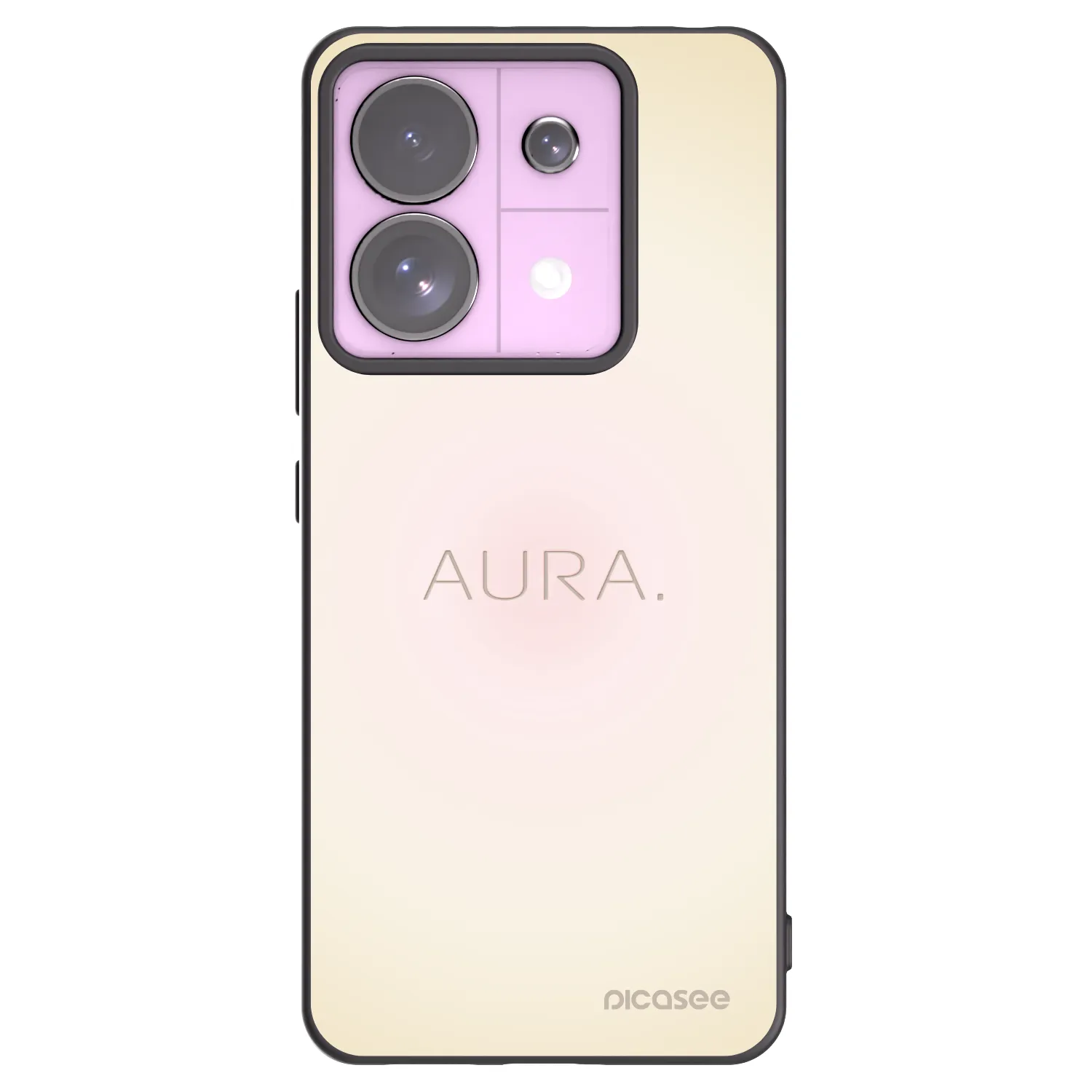 Picasee silikonowe czarne etui na Xiaomi Redmi Note 13 Pro 5G - Aura