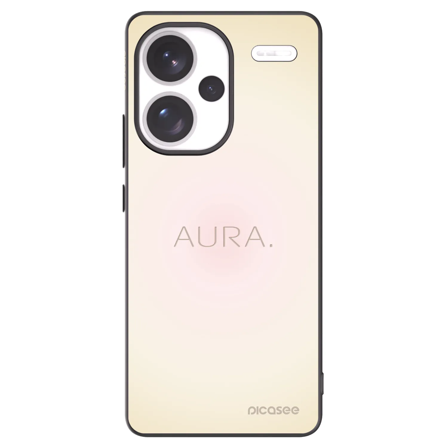 Picasee silikonowe czarne etui na Xiaomi Redmi Note 13 Pro+ 5G - Aura
