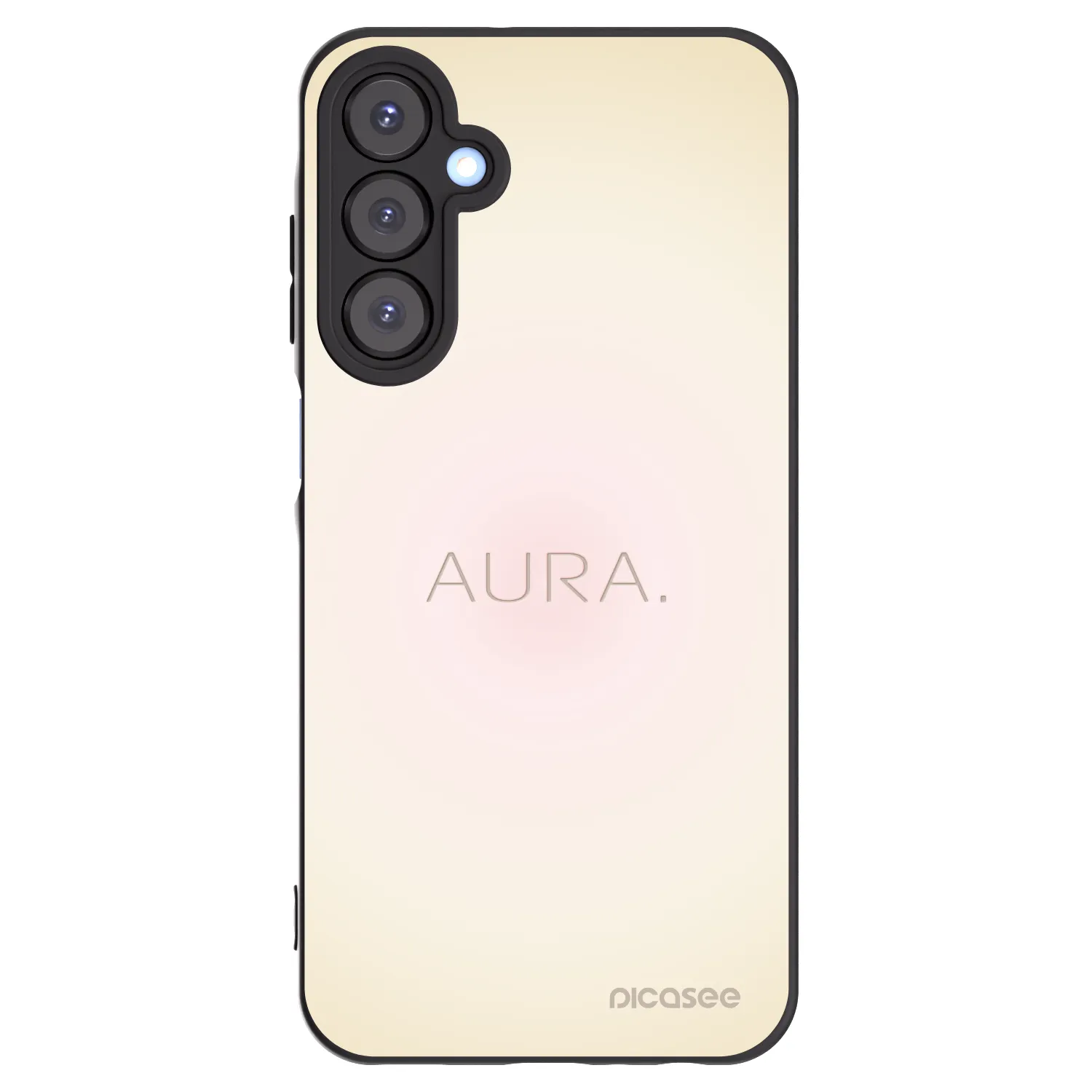 Picasee silikonowe czarne etui na Samsung Galaxy A25 A256B 5G - Aura