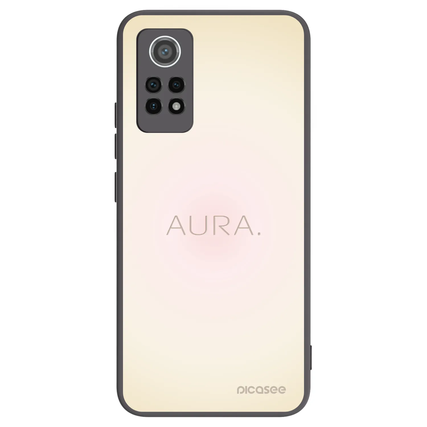 Picasee silikonowe czarne etui na Xiaomi Redmi Note 12 Pro 4G - Aura