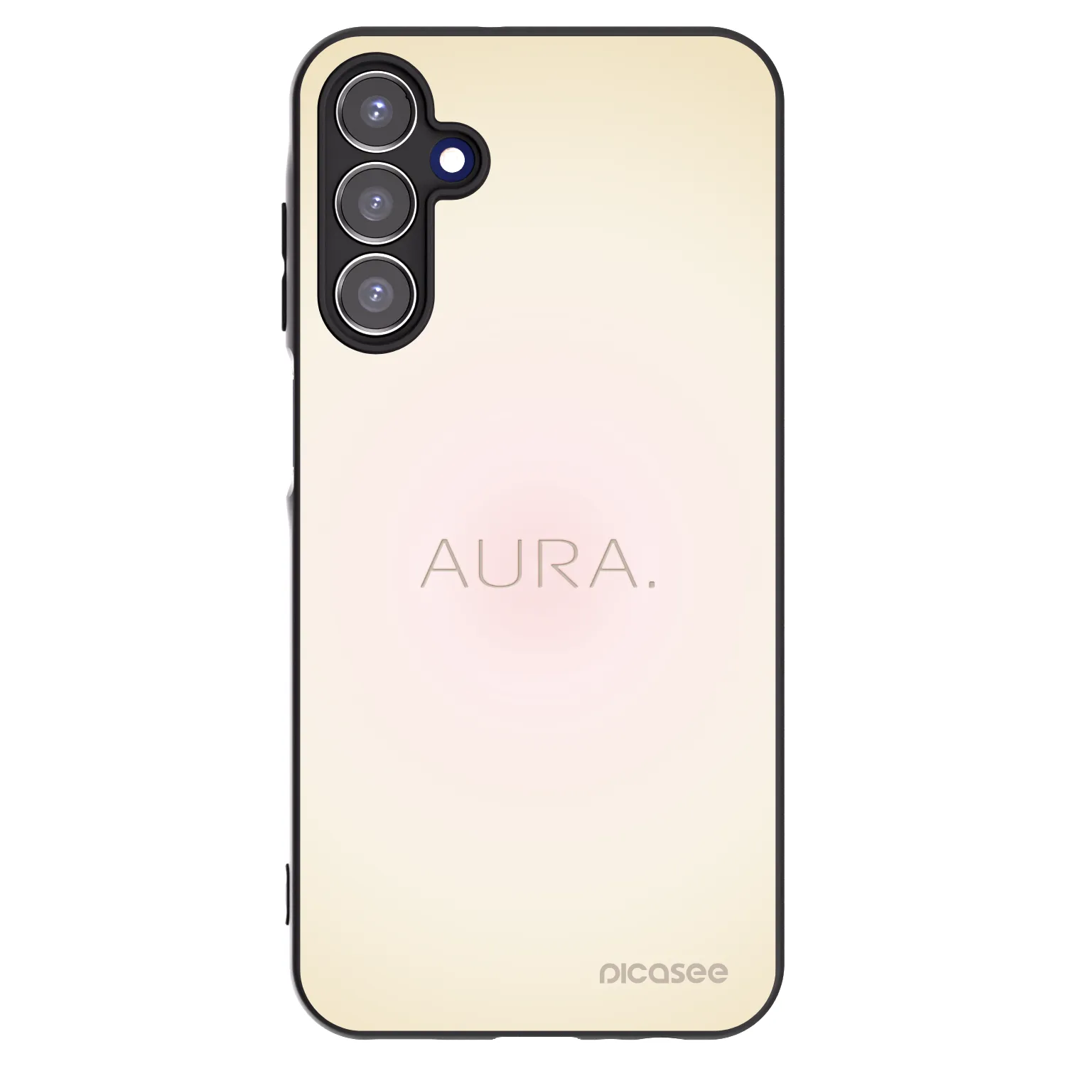 Picasee silikonowe czarne etui na Samsung Galaxy A15 A156B 5G - Aura