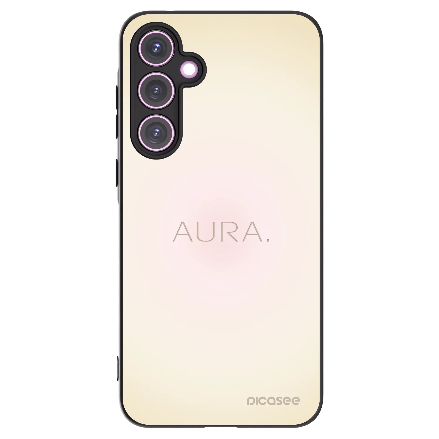 Picasee silikonowe czarne etui na Samsung Galaxy A35 5G A356B - Aura