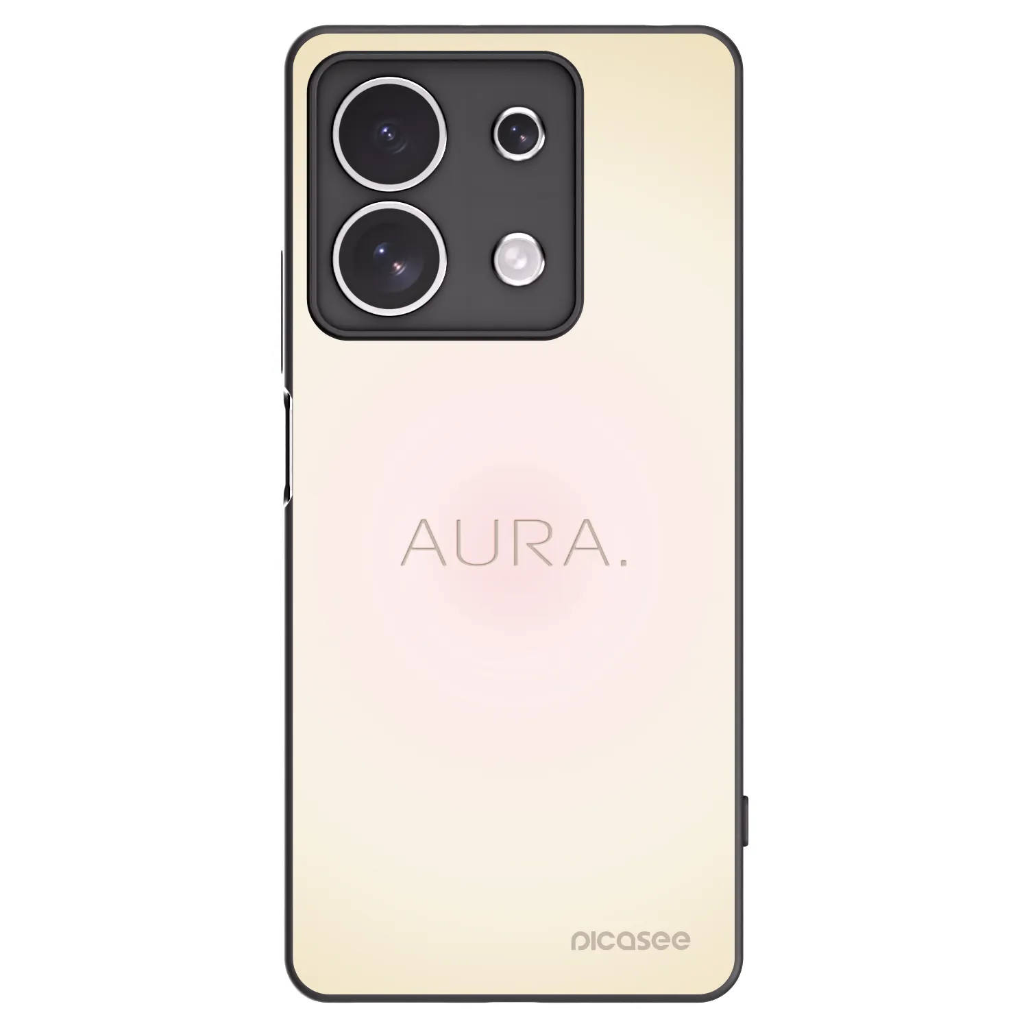 Picasee silikonowe czarne etui na Xiaomi Redmi Note 13 4G - Aura